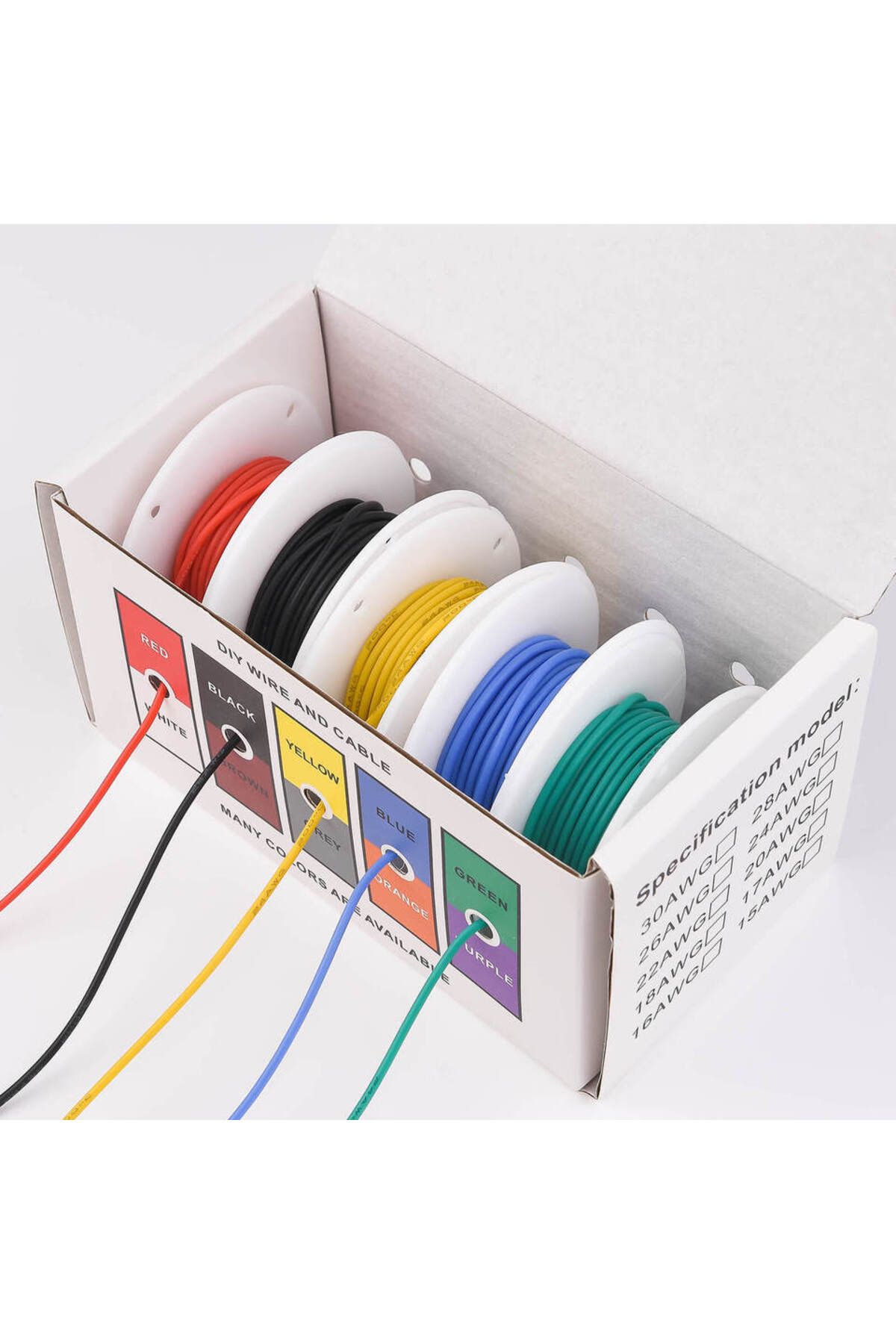 Choice-24 AWG Stranded Electrical Wire 24 Gauge Tinned Copper Wires Flexible Silicone Electric Hookup Wi... 4