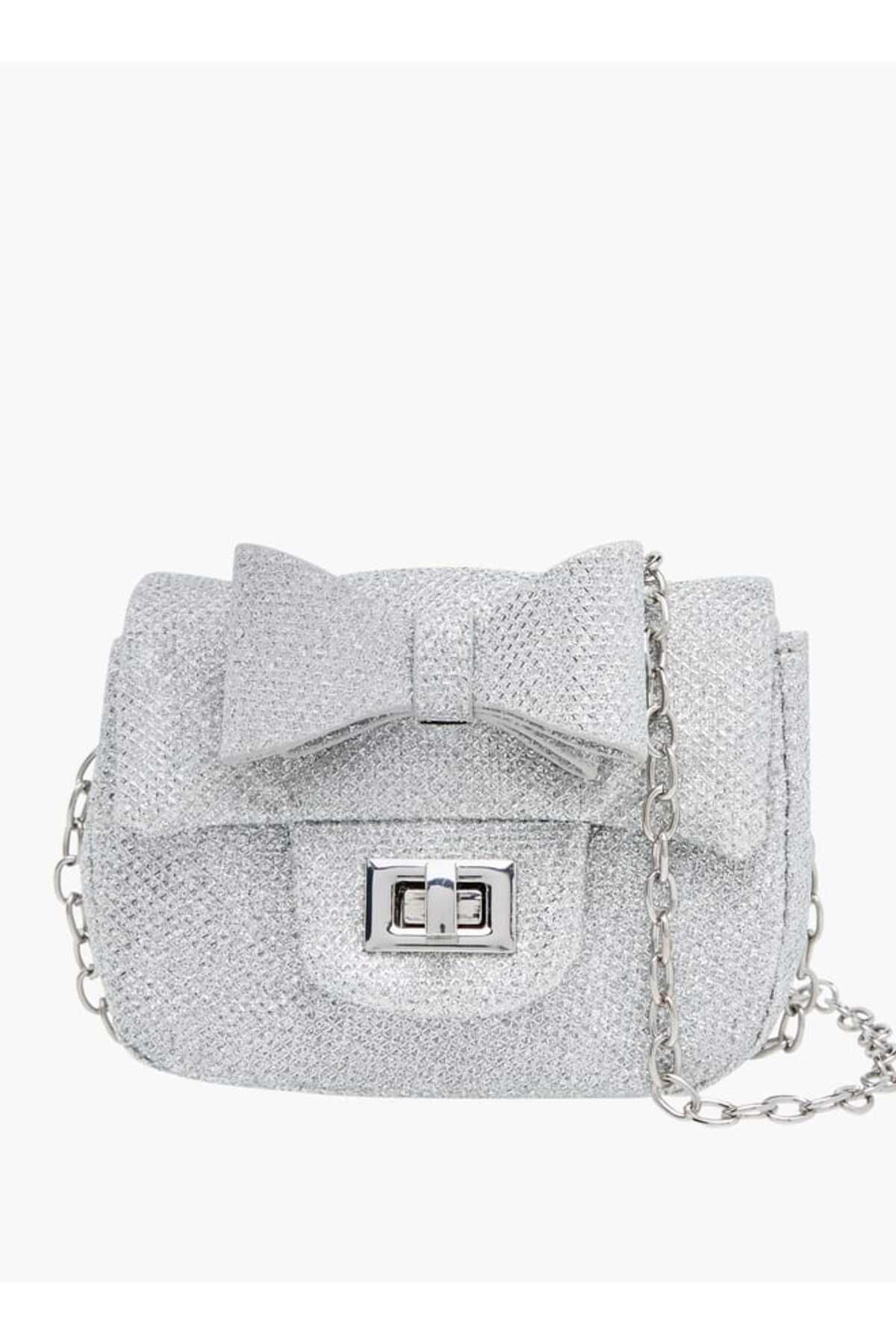 Little Missy-Bow Accent Crossbody Bag with Chain Strap and Twist Lock Closure 1