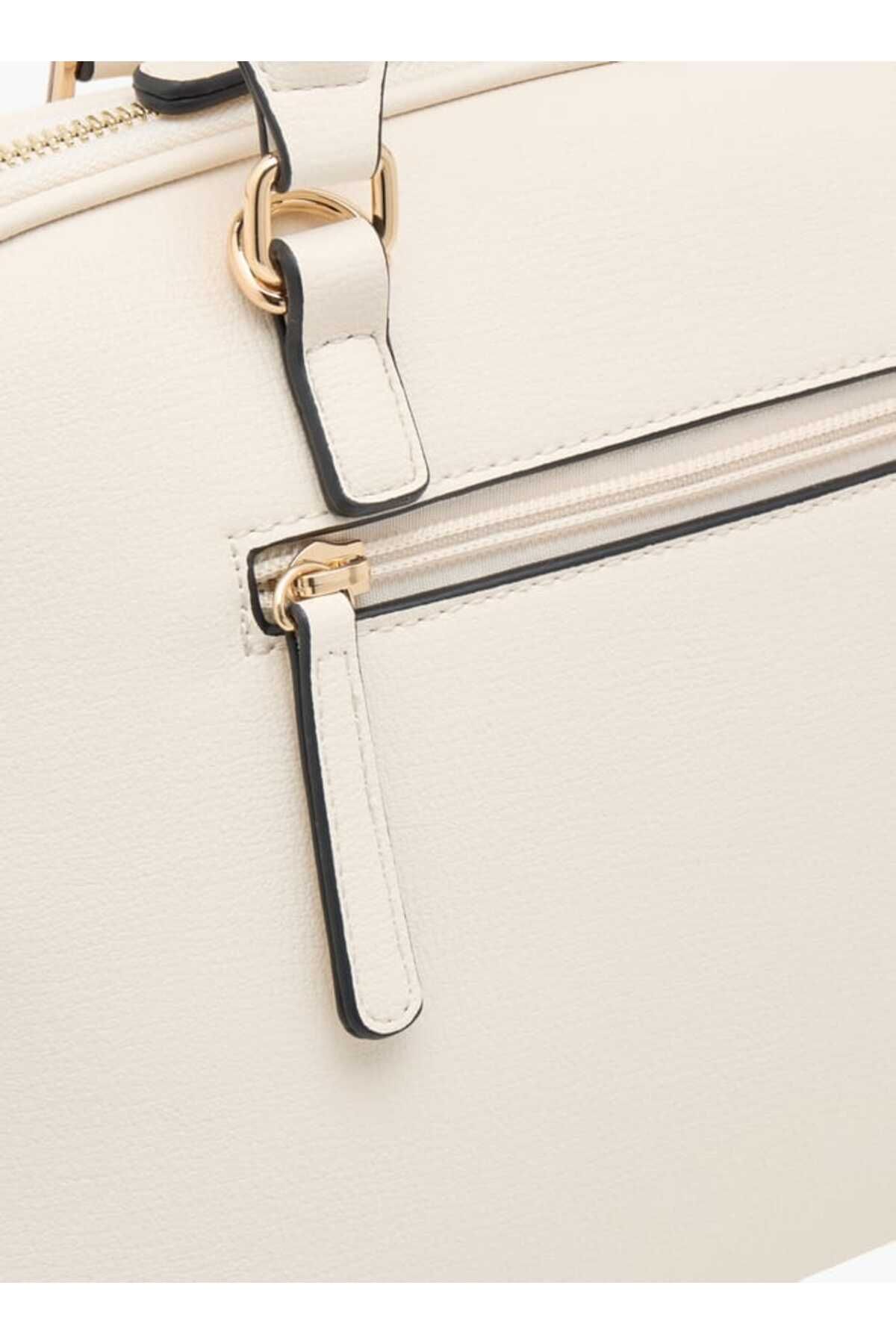 Celeste-Solid Tote Bag with Double Handle and Zip Closure 6
