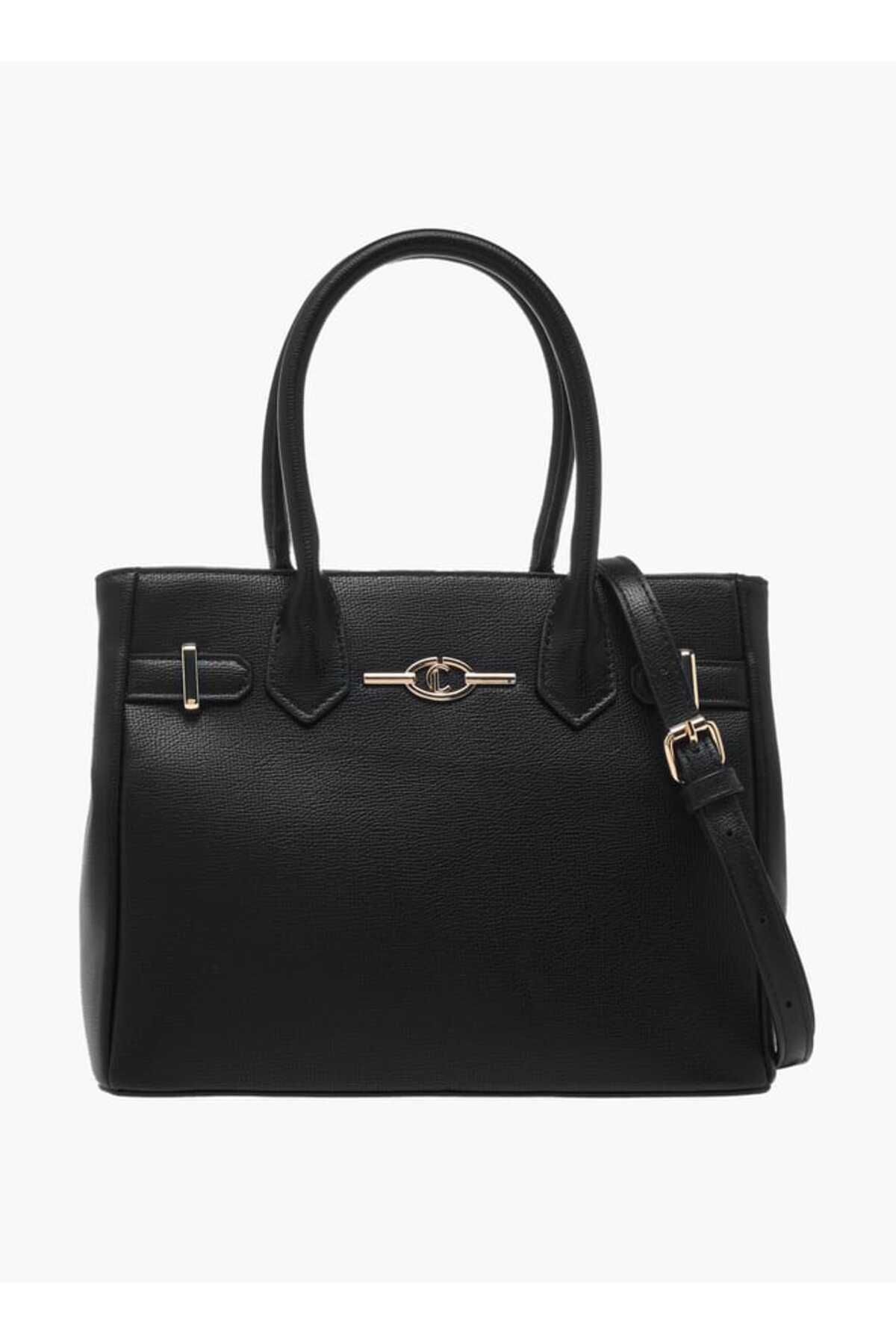 Le Confort-Textured Tote Bag with Double Handles and Detachable Strap 1