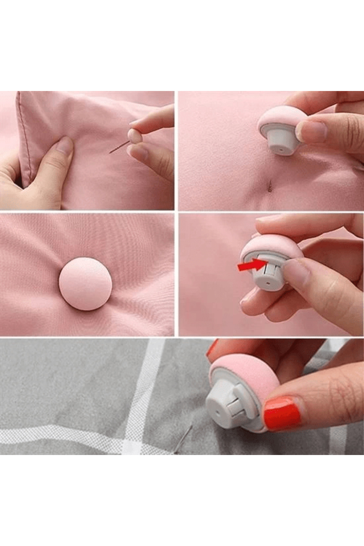 NEZADE STORE-4 Pieces Mushroom Model Duvet Cover and Sheet Holder Stabilizer (Lysine) 5