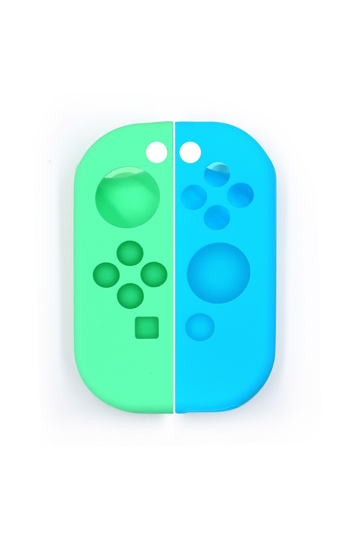 karbeen-Green Blue Switch JoyCon Case Silicone Protective Case Compatible Switch/Switch OLED JoyCon Controll 1