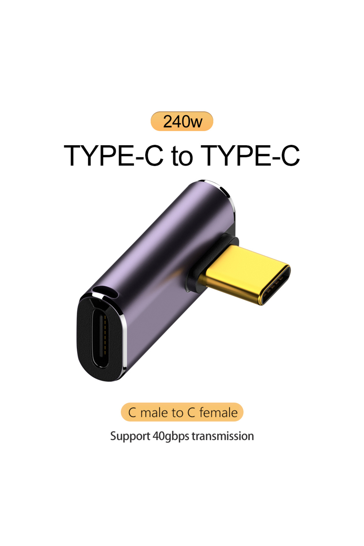 Choice-Type 7 NNBILI 5A Type-C OTG Adapter 240W Fast Charging Data Converter USB4.0 40Gbps Support 8K 60Hz 1