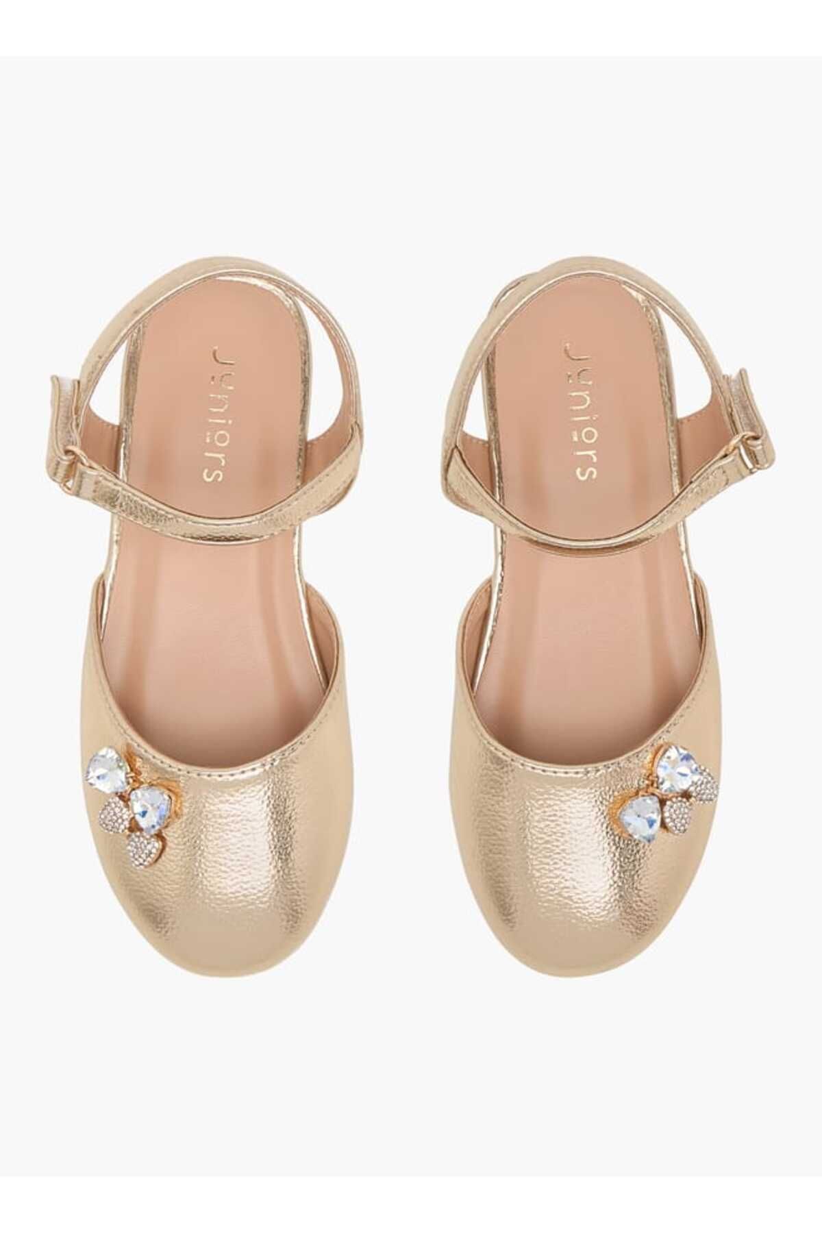 Juniors-Embellished Shoes with Hook and Loop Closure 1