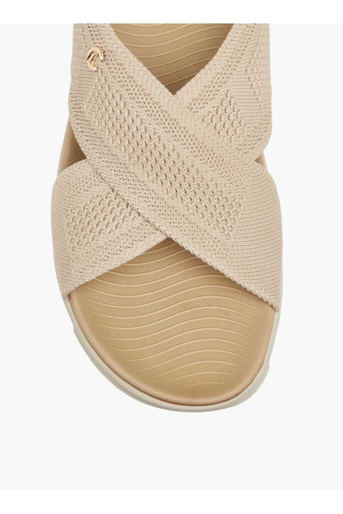 Le Confort-Le Confort Flyknit Textured Cross Strap Sandals with Backstrap 4