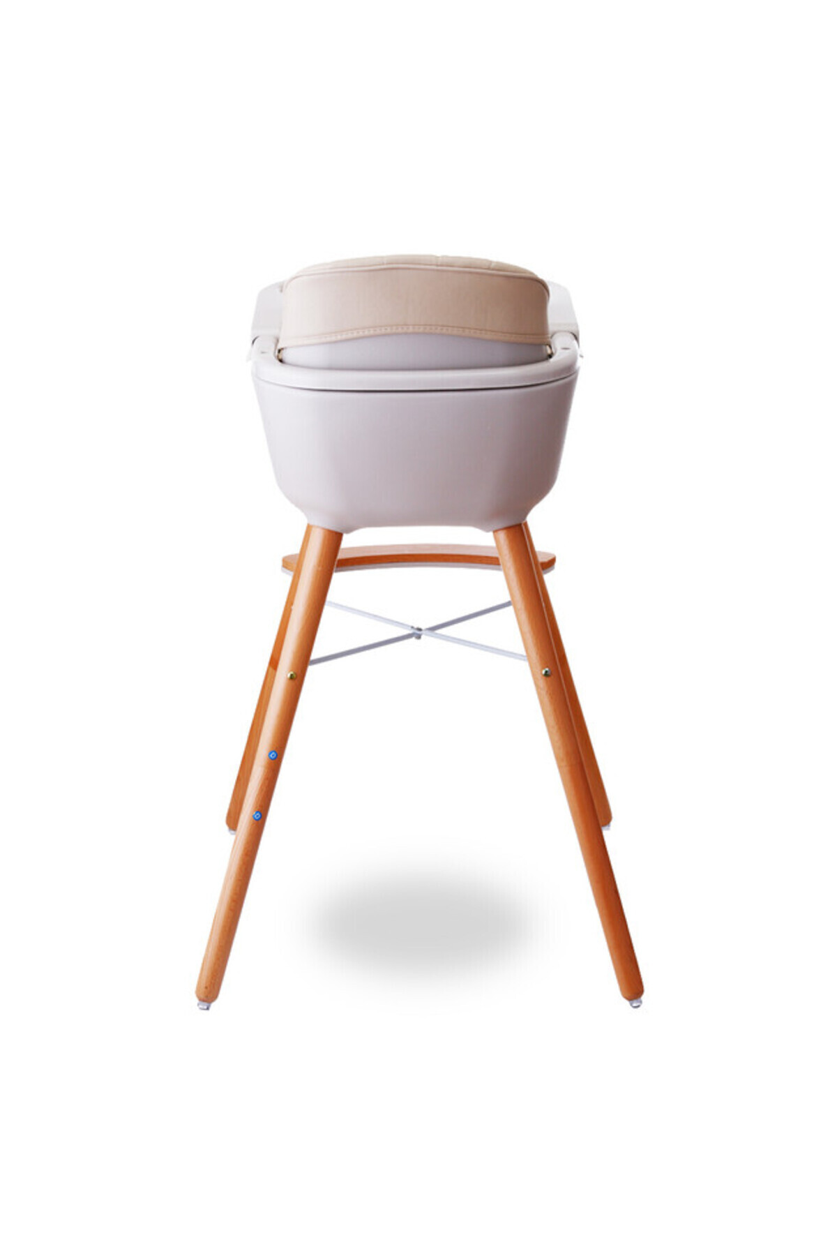 TEKNUM-Premium Dual Height Wooden High Chair - Ivory 4