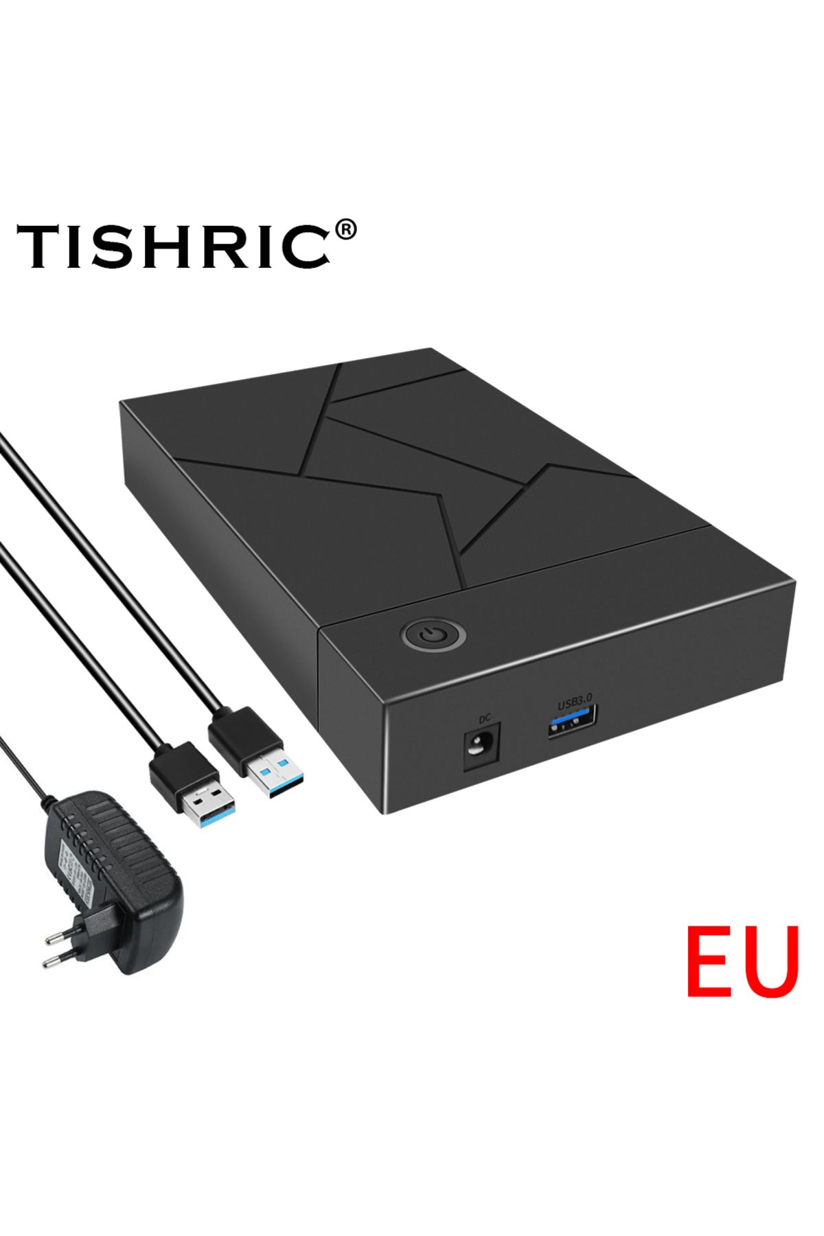Choice-قابس الاتحاد الأوروبي TISHRIC 3.5 بوصة USB 3.0 إلى منفذ SATA SATA حافظة محرك الأقراص الصلبة SSD حاوية محرك الأقراص الصلبة الخارجية 1