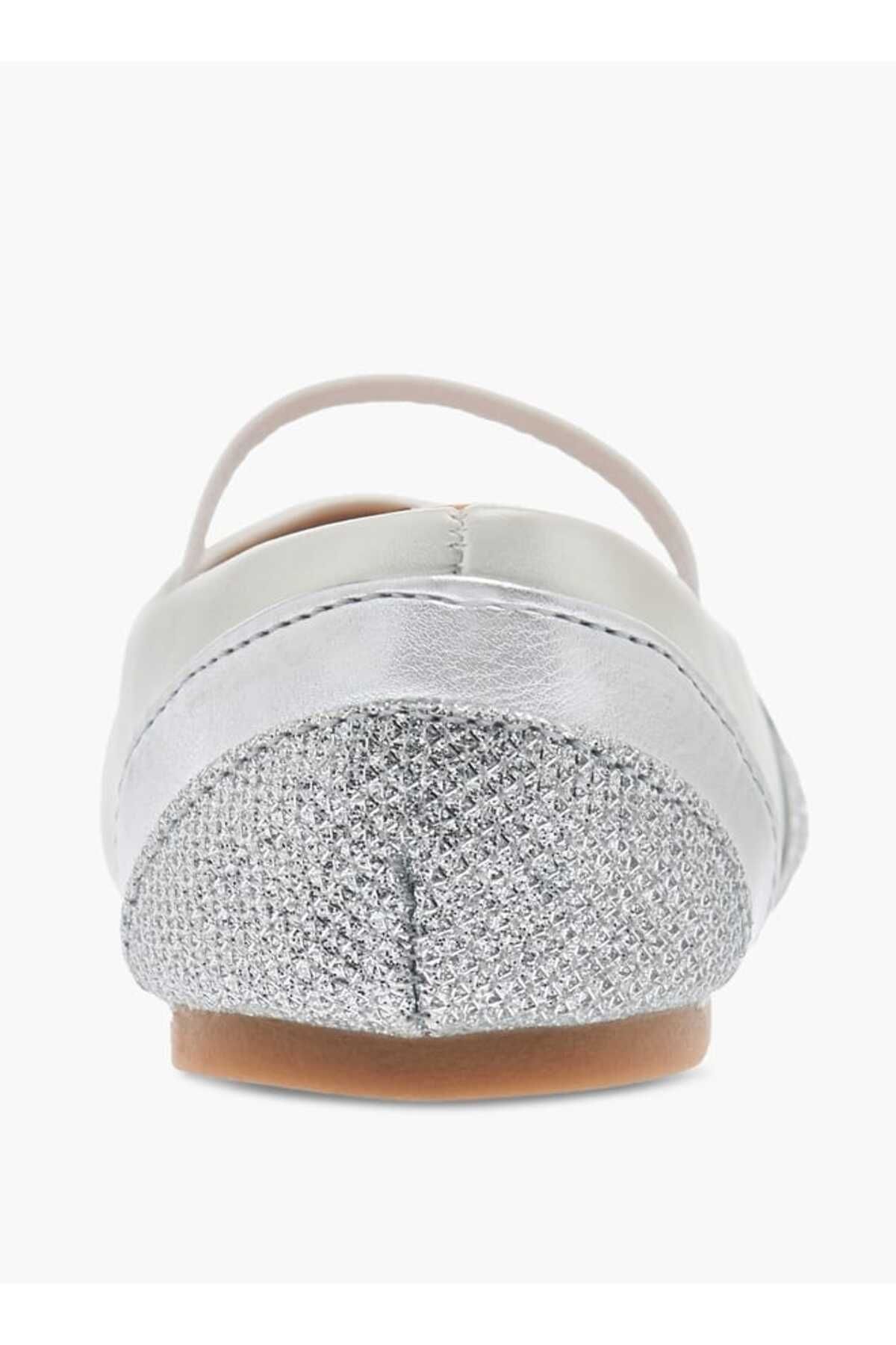 Flora Bella by Shoexpress-Flora Bella Textured Ballerina Shoes with Elasticated Strap 5