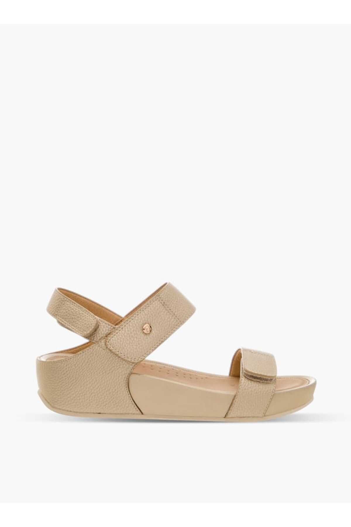 Flora Bella by Shoexpress-Flora Bella Textured Strap Sandals with Hook and Loop Closure 3