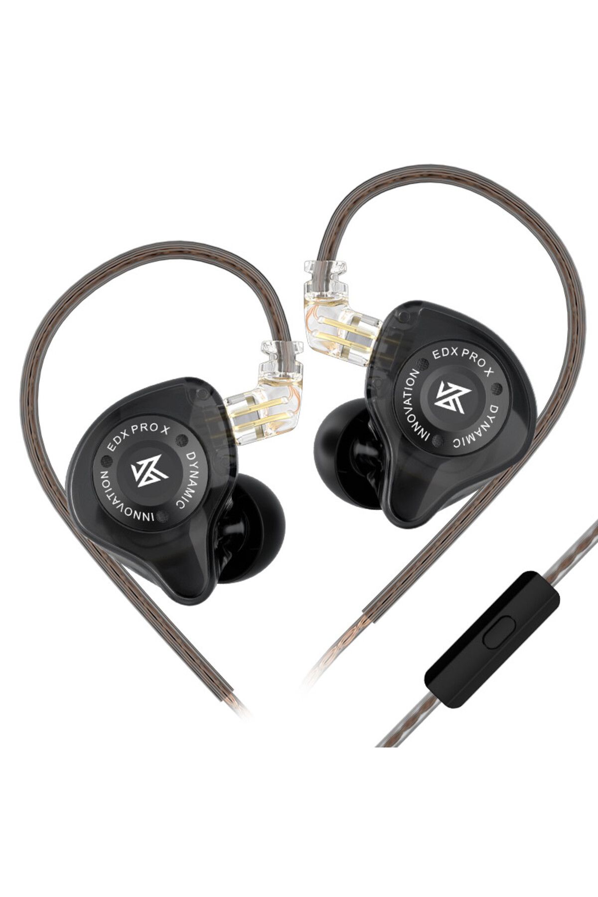 KZ-Black MIC KZ EDX PRO X Dynamic Drive Earphone HIFI Bass Music Earbud Sport Noise Cancelling Headset 1