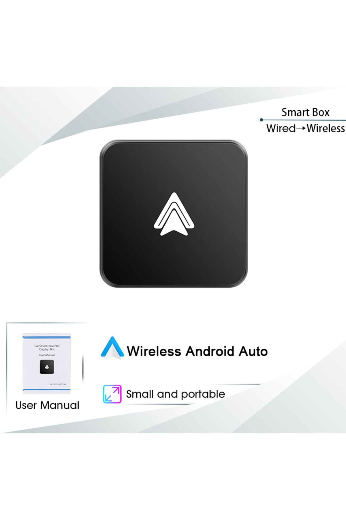 Choice-Android Auto Box JMCQ 2024 Hot Wireless CarPlay Box Android Auto Adapt For Wired CarPlay Display To 1