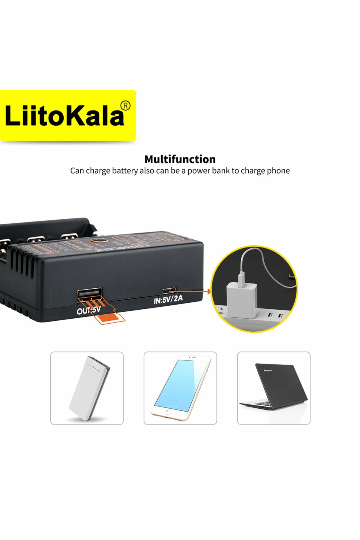 liitokala-Lii-402 18650 Smart Battery Charger 1.2v 3.7v 3.2v 3.85v For 26650 18500 18350 17500 16... 3