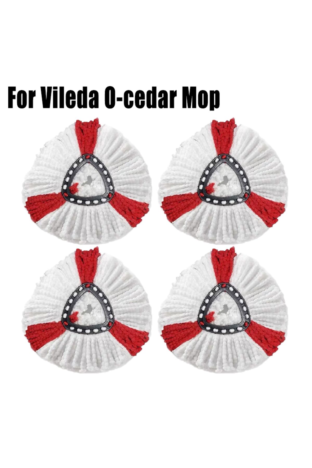 Choice-4 pcs Mop Head Replacement for O-cedar and Vileda EasyWring 1 Tank System Washable Mop Pad Reusable 1