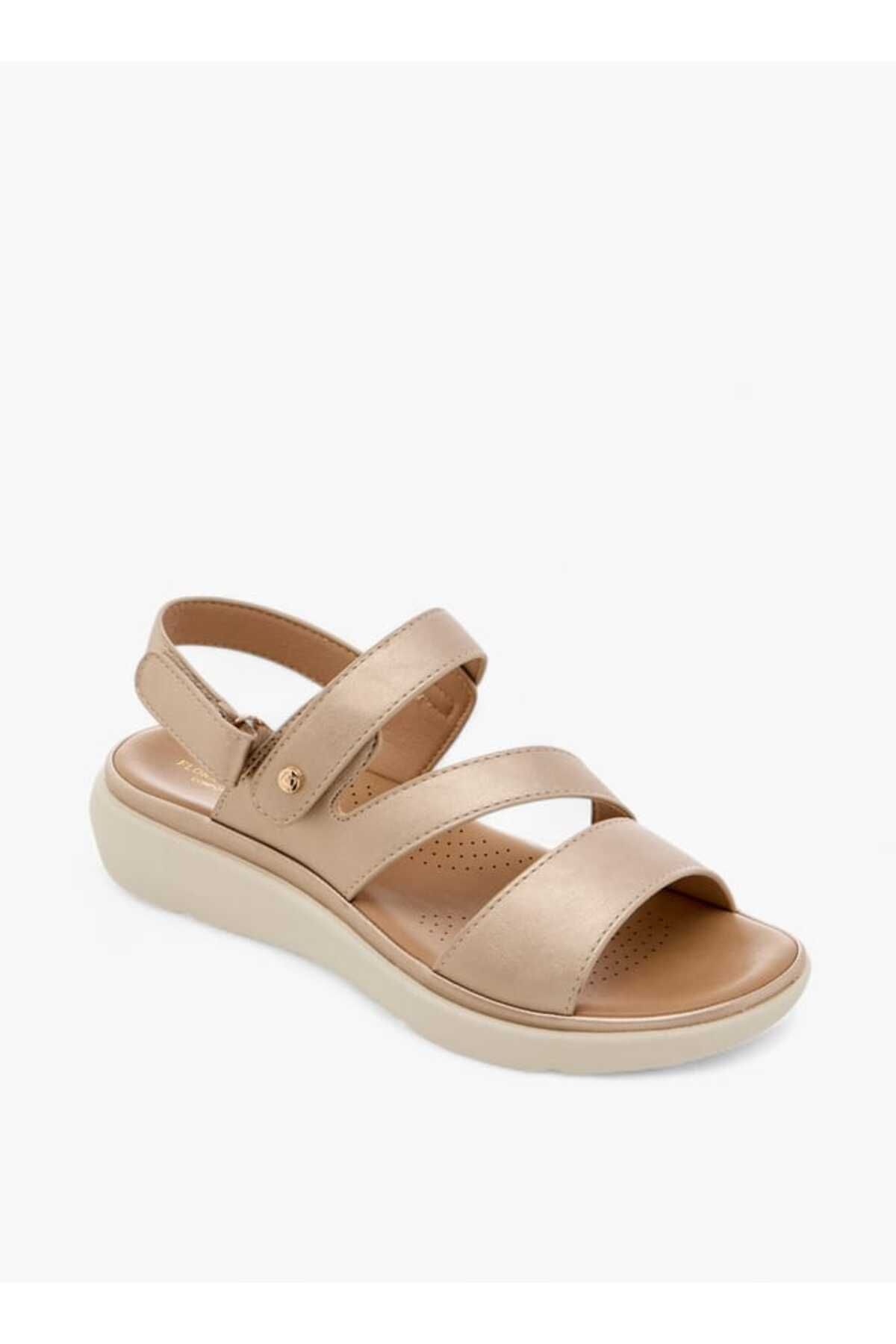 Flora Bella by Shoexpress-Flora Bella Solid Sandals with Hook and Loop Closure 2