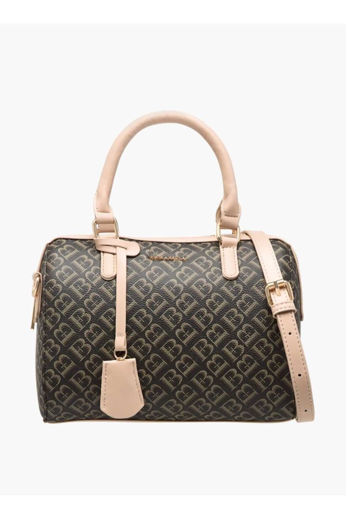 Flora Bella by Shoexpress-Flora Bella Textured Tote Bag with Handles and Detachable Strap - W 12.5 x H 20.5 x D 23.5 cm 1