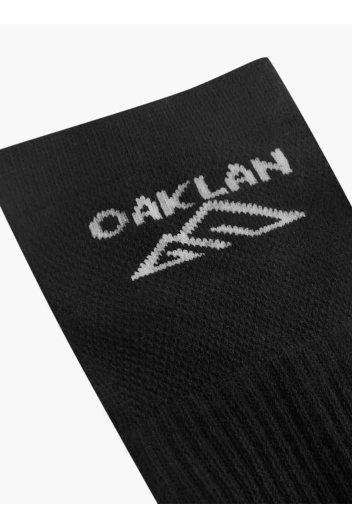 Oaklan by Shoexpress-Logo Print Ankle Length Socks - Set of 5 5