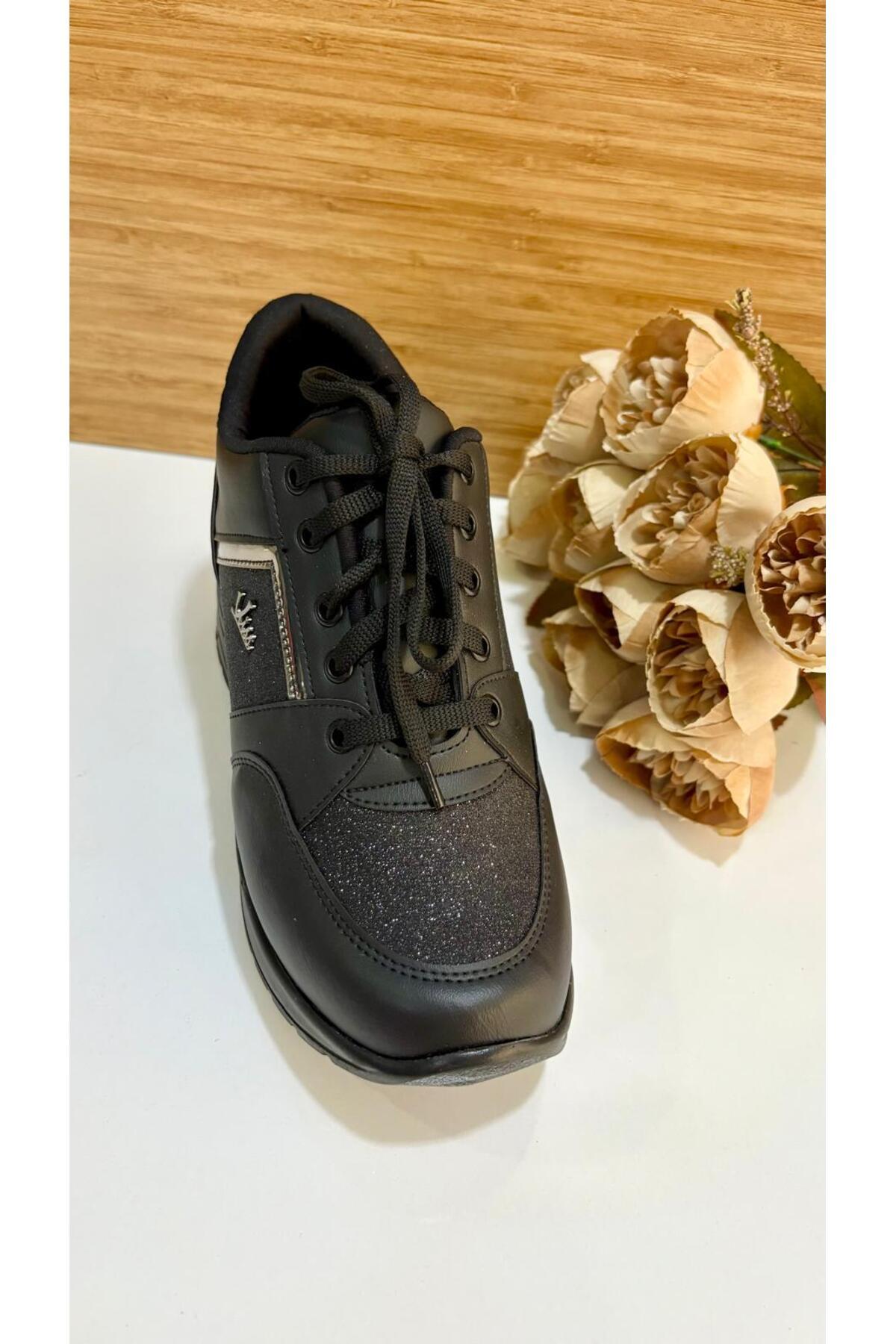 PUNTO-333075   Glitter Heeled Stylish Sneakers 5
