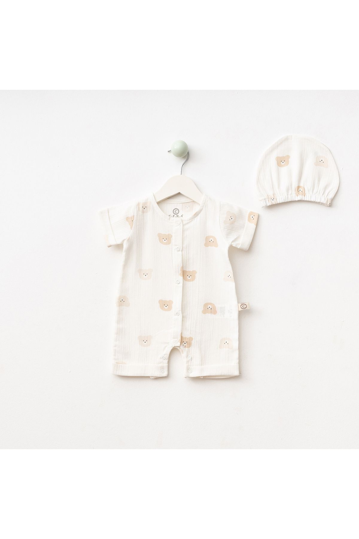 CFRA-Unisex Barbatöz Patterned Summer Baby Jumpsuit 1