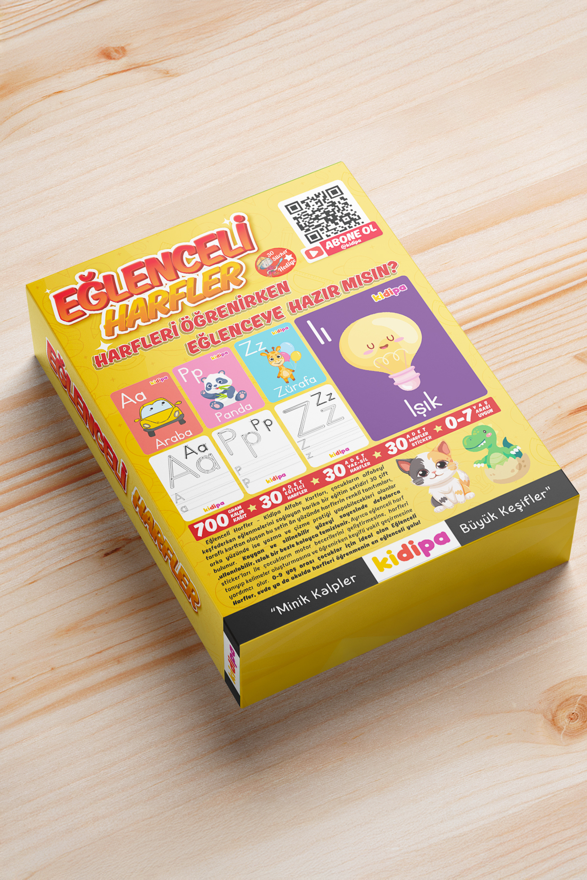 حروف سرگرم‌کننده – کارت‌های یادگیری و نوشتن Sil (۳۰ تکه) + ست برچسب حروف