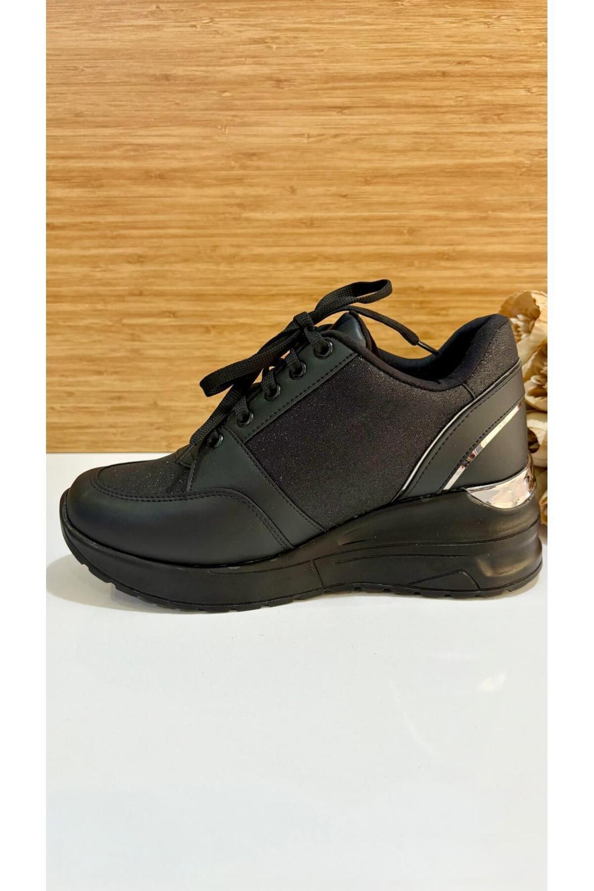 PUNTO-333075   Glitter Heeled Stylish Sneakers 6