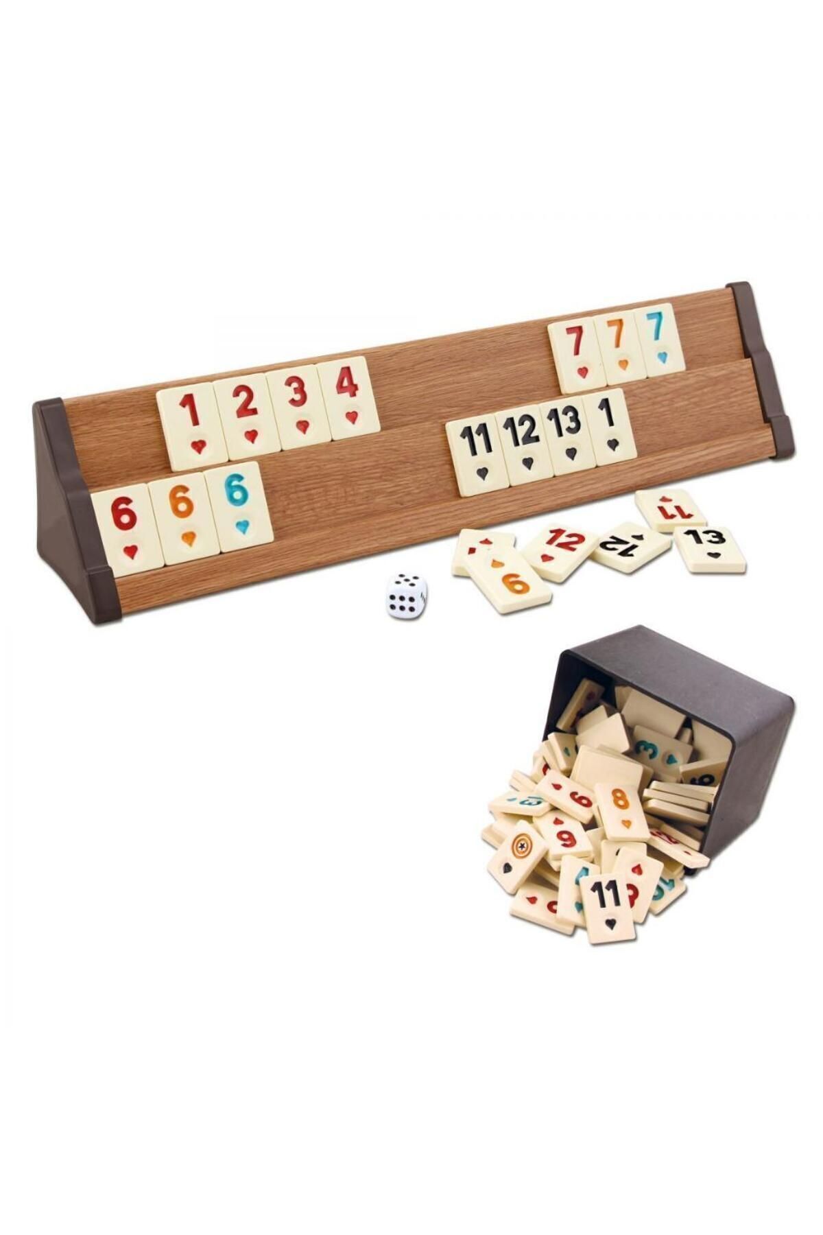 Alpsan Lotus-Star Okey Vip Wooden Okey Team Rummy Set 2