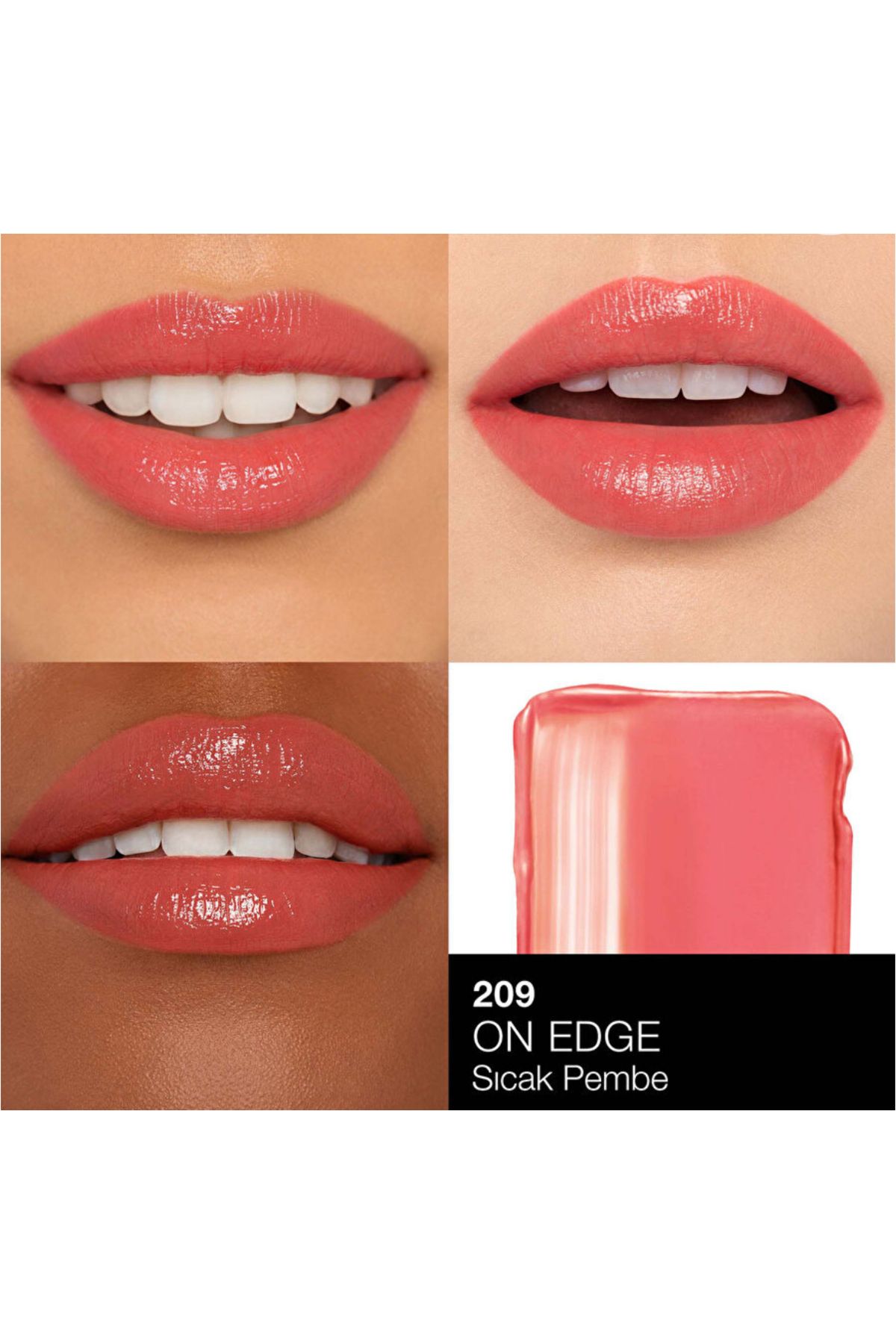 Nars-Afterglow Lipstick Lipstick 209 on Edge Hot Pink Aslbeauty 1