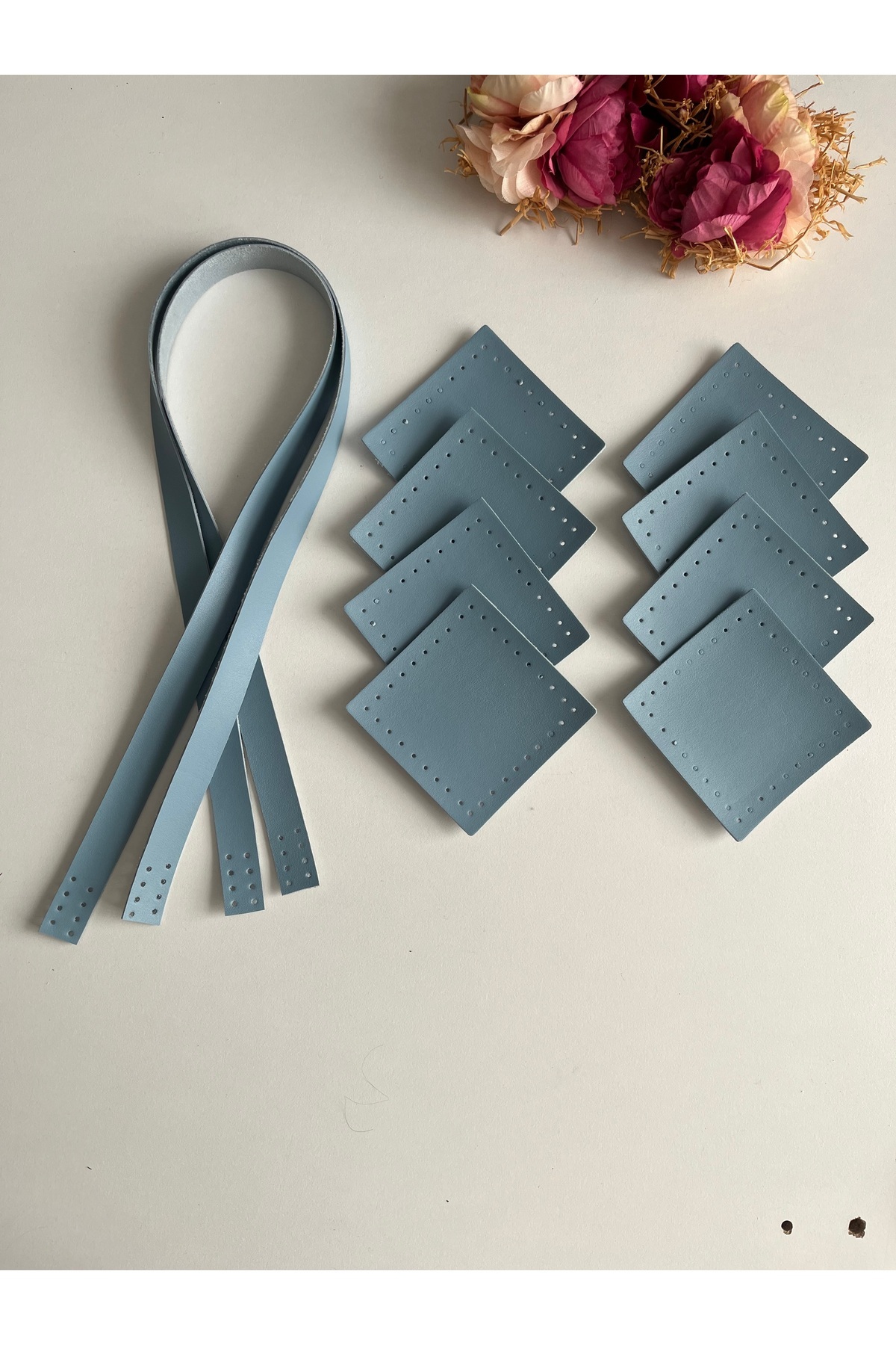 Square motif mesh bag set