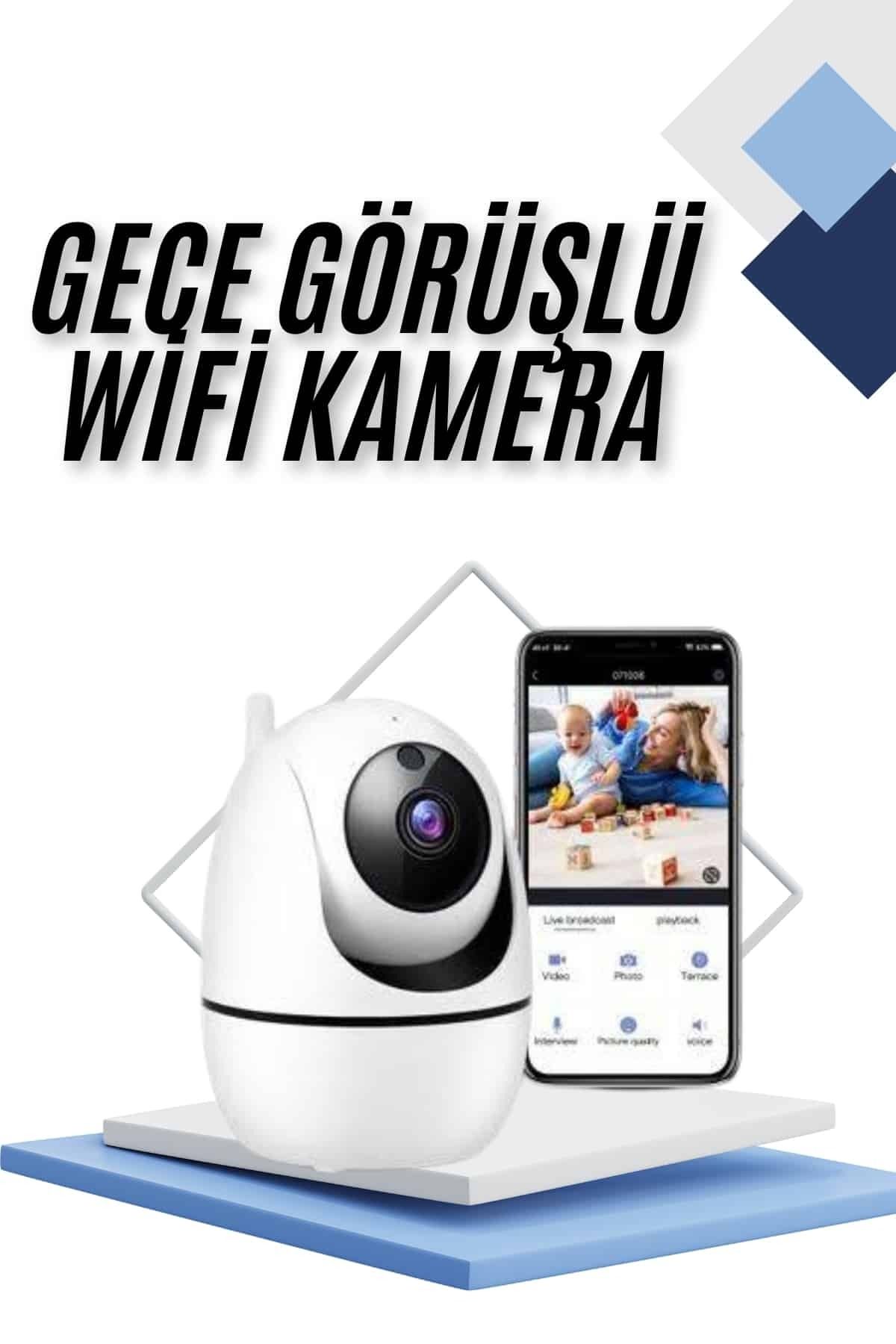 ASTRALTECH Kablosuz Wifi Destekli Akıllı Güvenlik Kamerası Hareket Sensörlü