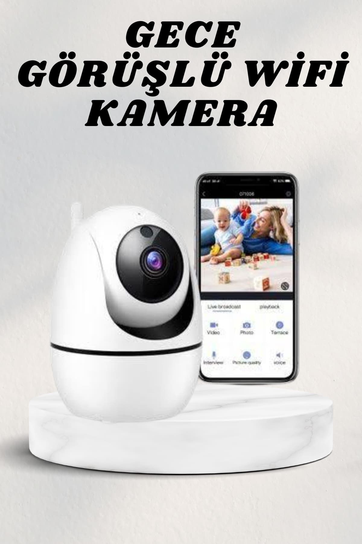 ASTRALTECH Wifi Kamerası Kablosuz Wifi Güvenlik Kamerası