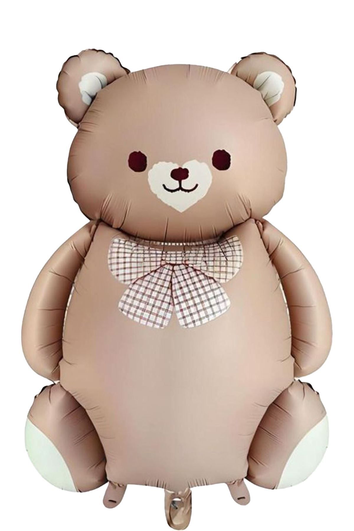 Atölye Mi-1St Birthday Caramel Balloon Set with Bowtie Bear and 3 Retro Heart Balloons 2