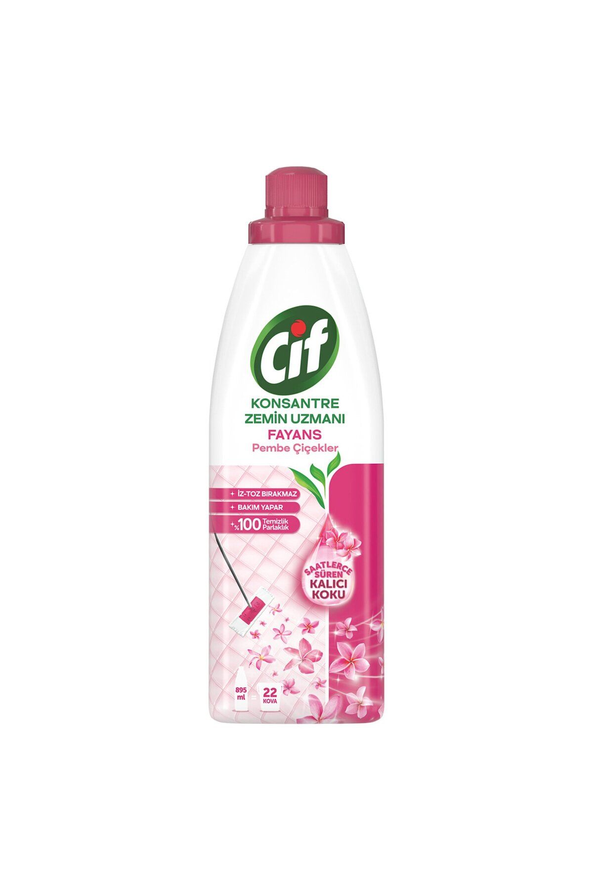 Cif Konsantre Zemin Uzmanı Fayans Pembe Çiçek 895 Ml