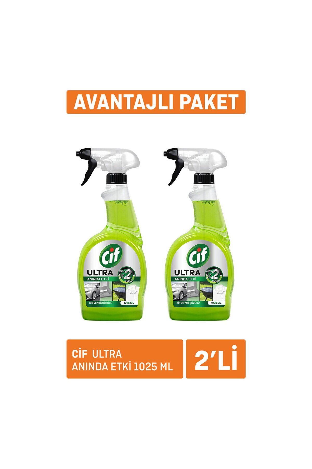 Cif Ultra Anında Etki 2 x 1025 Ml