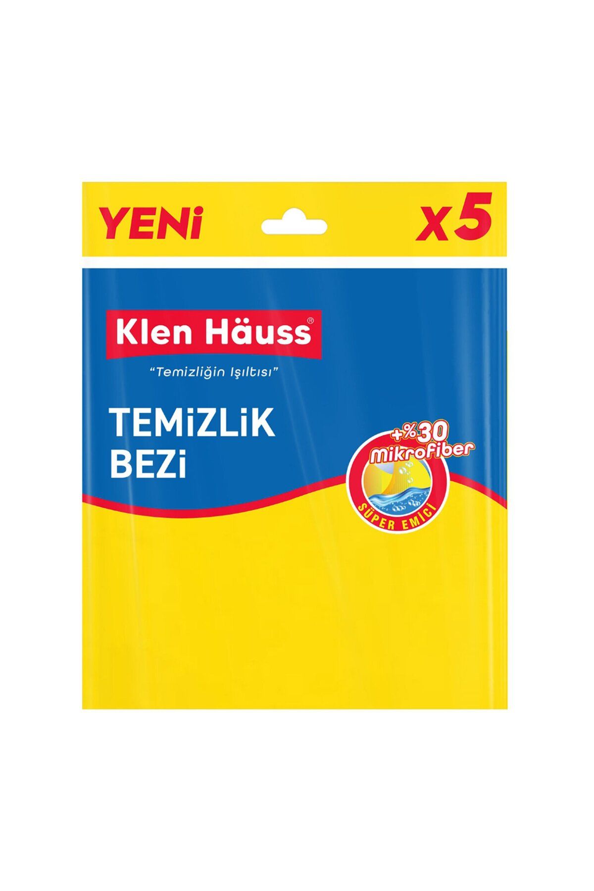 KLEN Hauss %30 Mikrofiber Temizlik Bezi 5'li