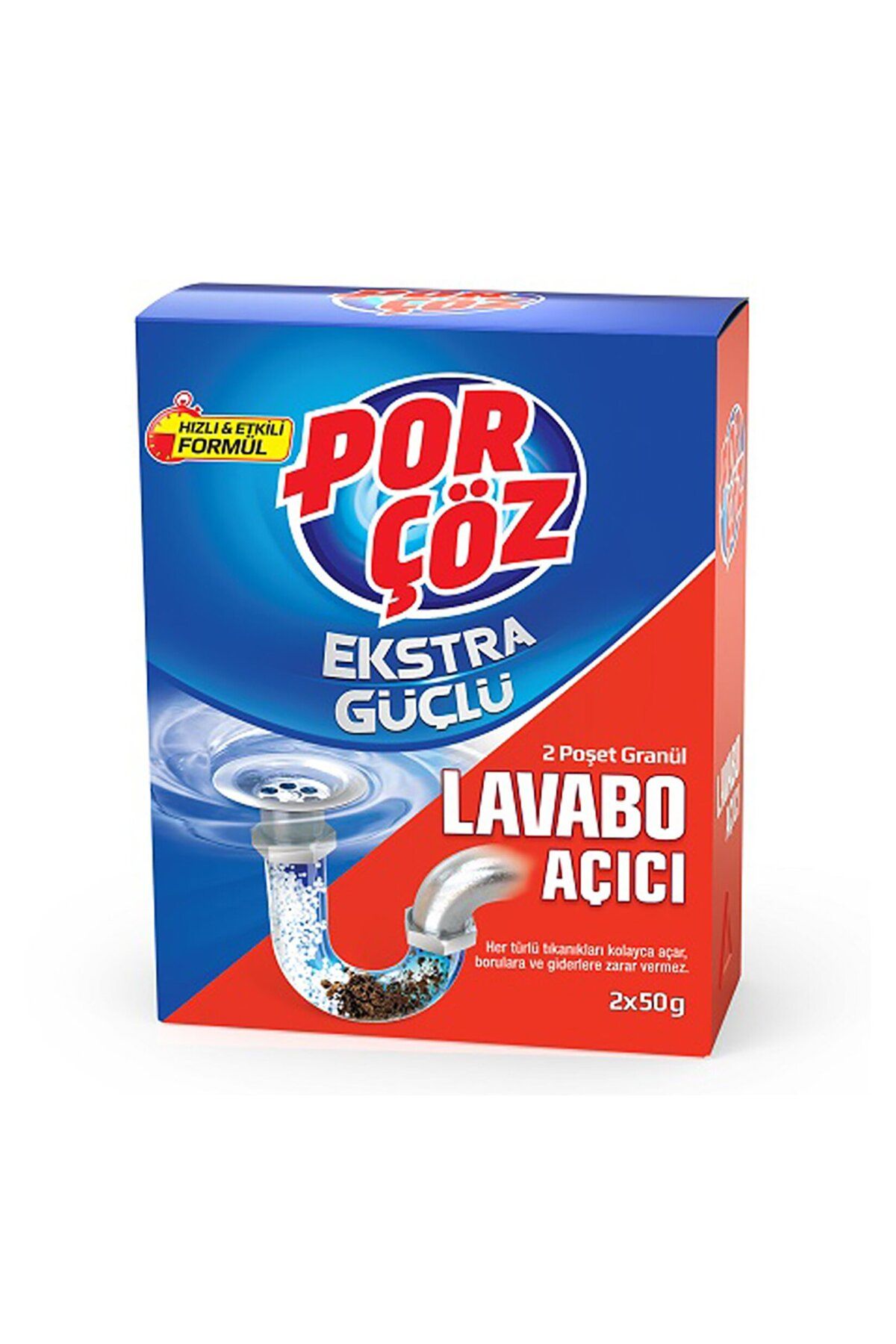 Porçöz Lavabo Açıcı Granül 2x50 G