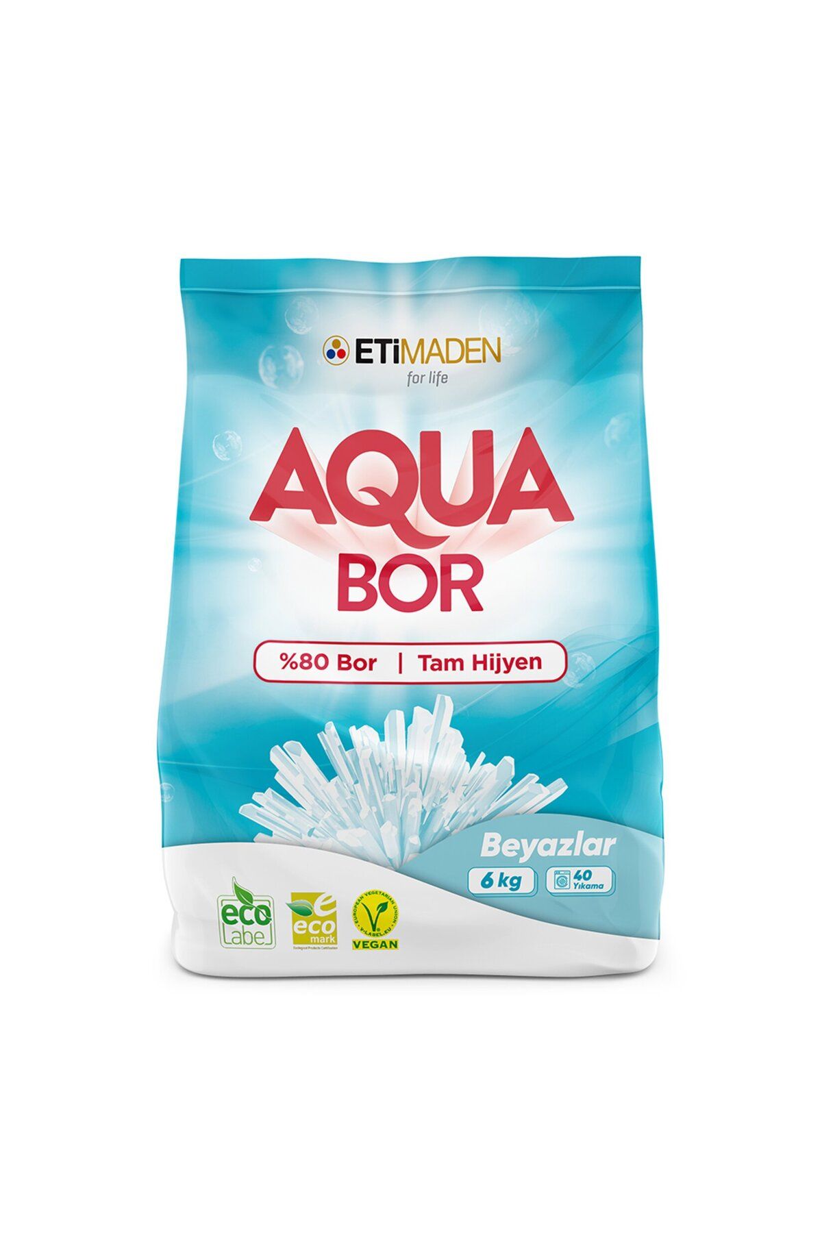 Aquabor 6Kg 40 Yıkama Beyazlar