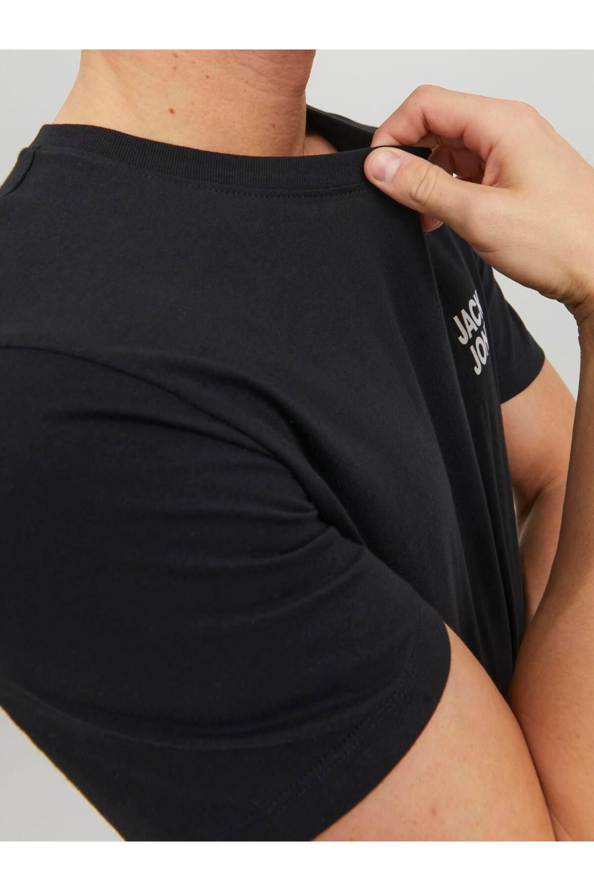 تی شرت ورزشی سیاه مردانه Jack & Jones مشکی JJECORP LOGO TEE SS O-NEC 101069463 Jack & Jones
