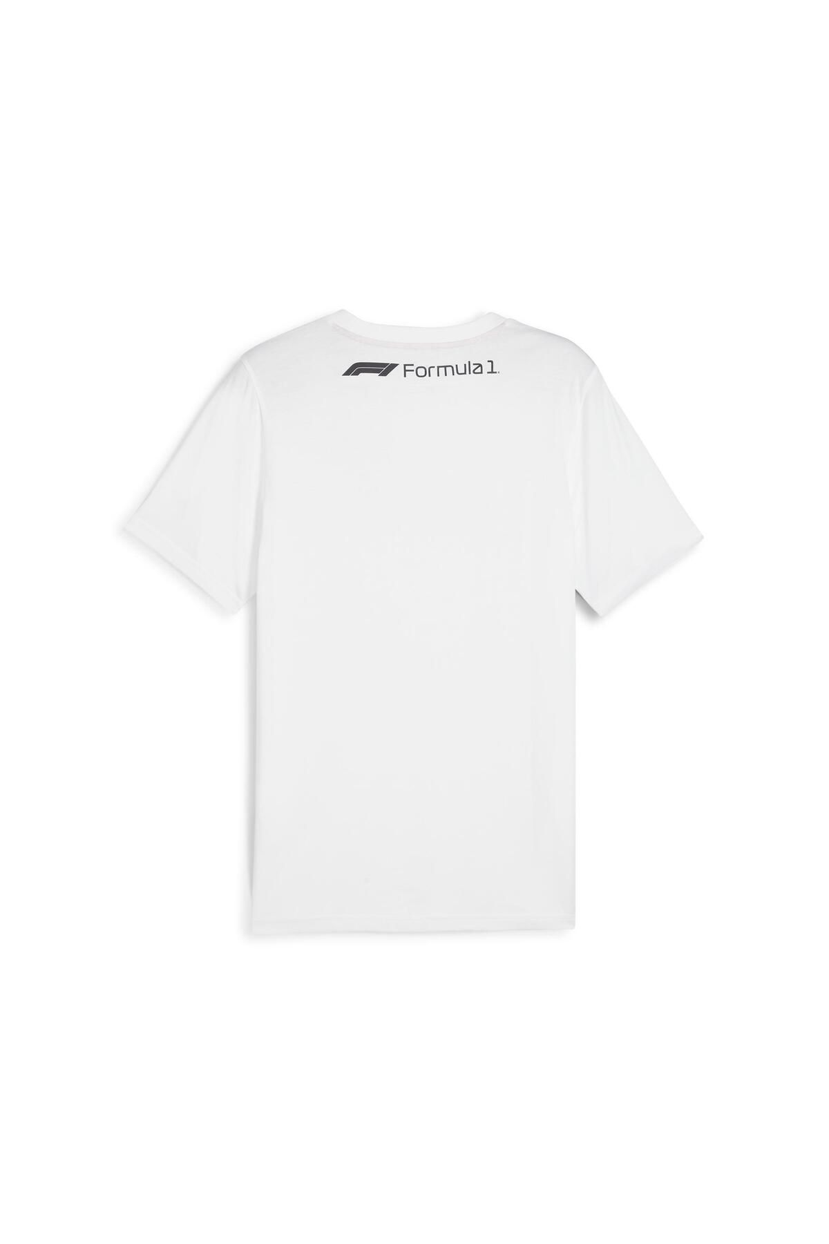 Puma-تي شيرت F1 برسومات PUMA باللون الأبيض 5