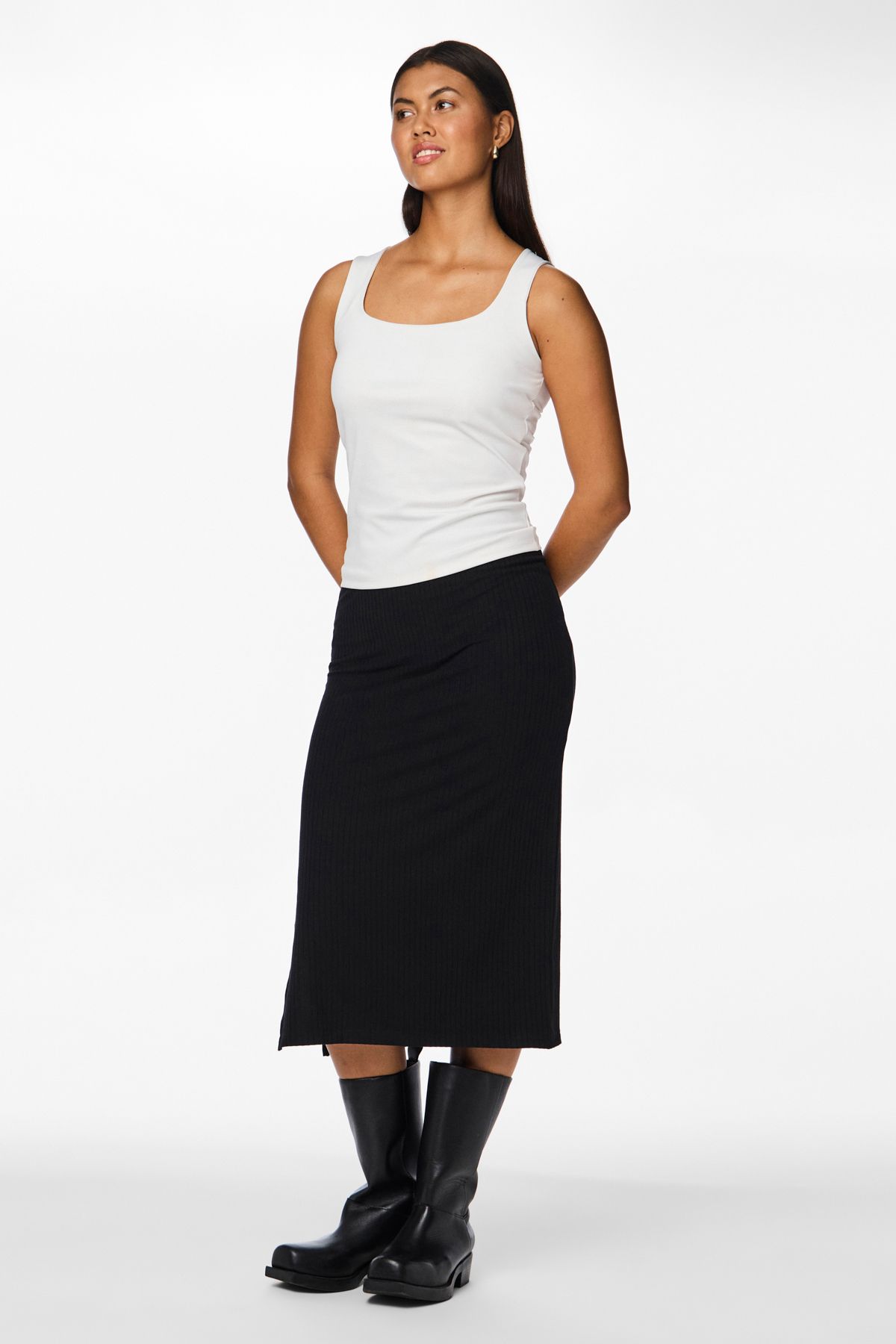 PIECES Pckylıe Midirock für Damen - XL