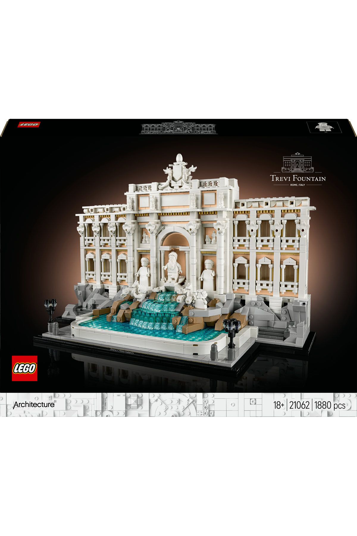 LEGO-®   Architecture Trevi Fountain 21062 - 18+ Decorative and Displayable Model Building Set (1880 Pr) 3
