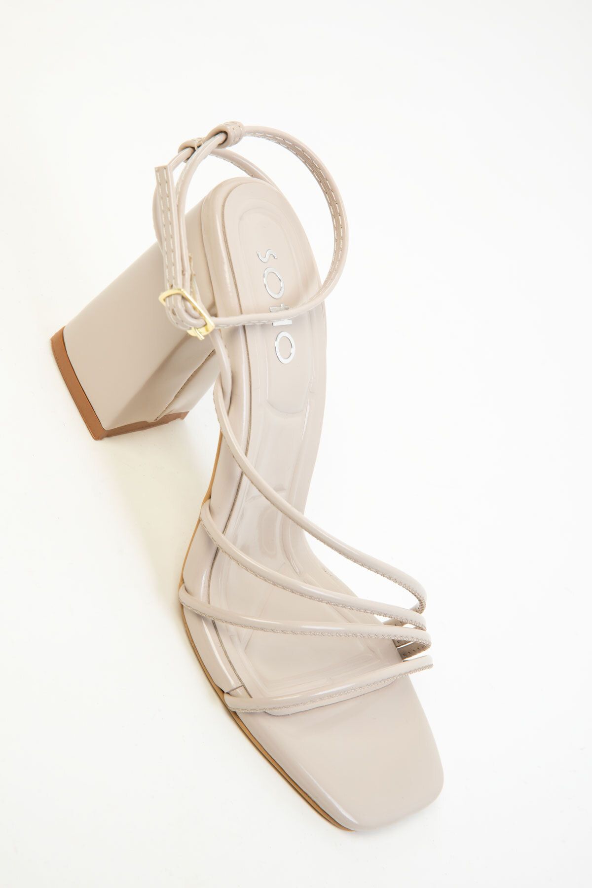 SOHO-Klassische Damenschuhe mit Absatz aus Nerz-Lackleder 20282 6
