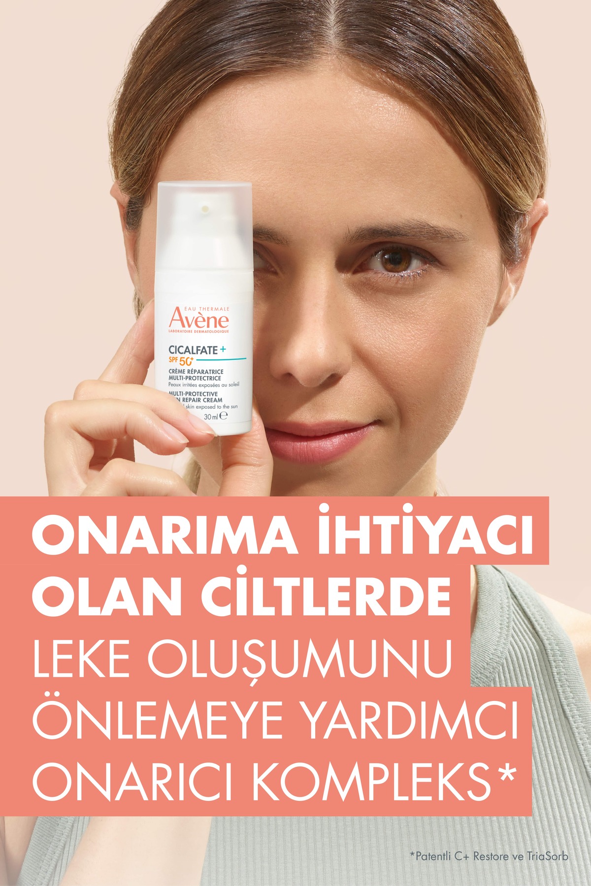 کرم ترمیمی Cicalfate+ با SPF 50+ برای پوست‌های حساس و آسیب‌دیده - 30 میلی‌لیتر