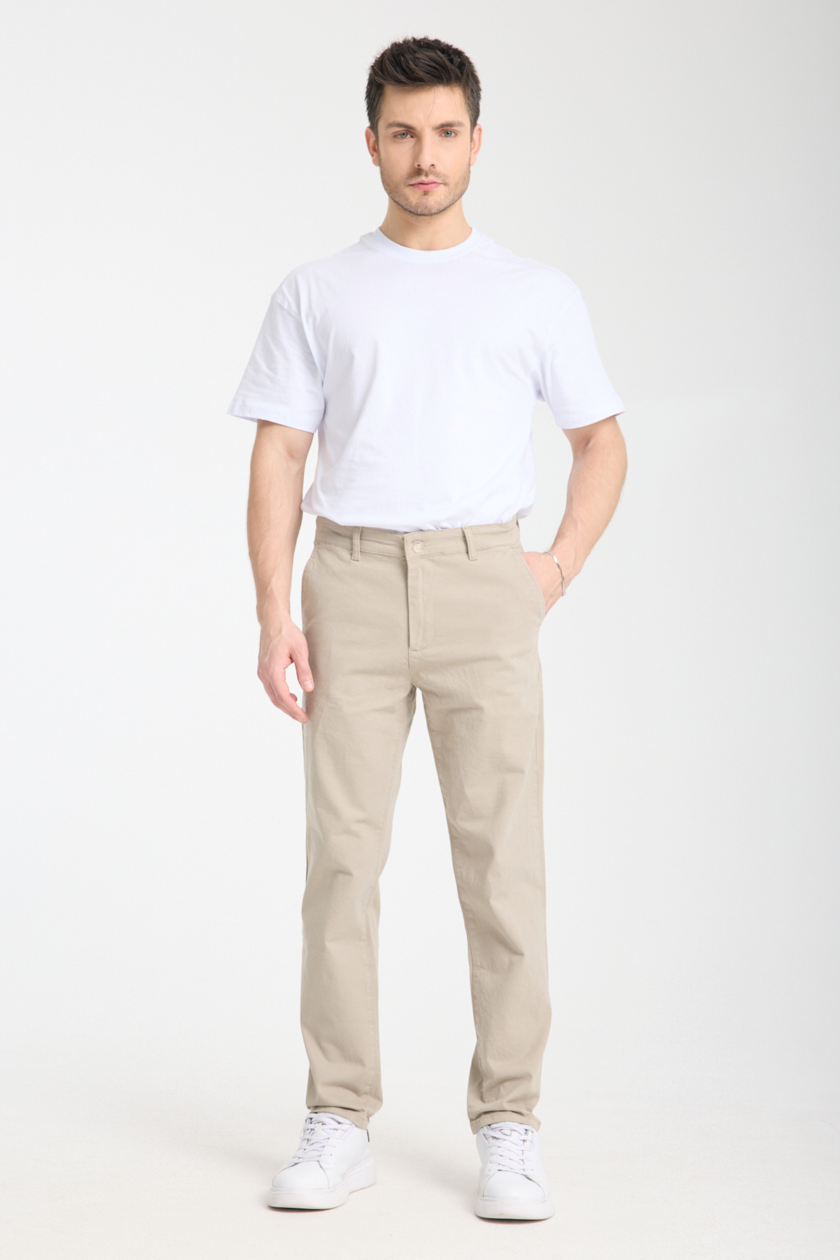  TRENDYOL MAN Ta? Regular Fit Basic Chino Esnek Gabardin Pantolon