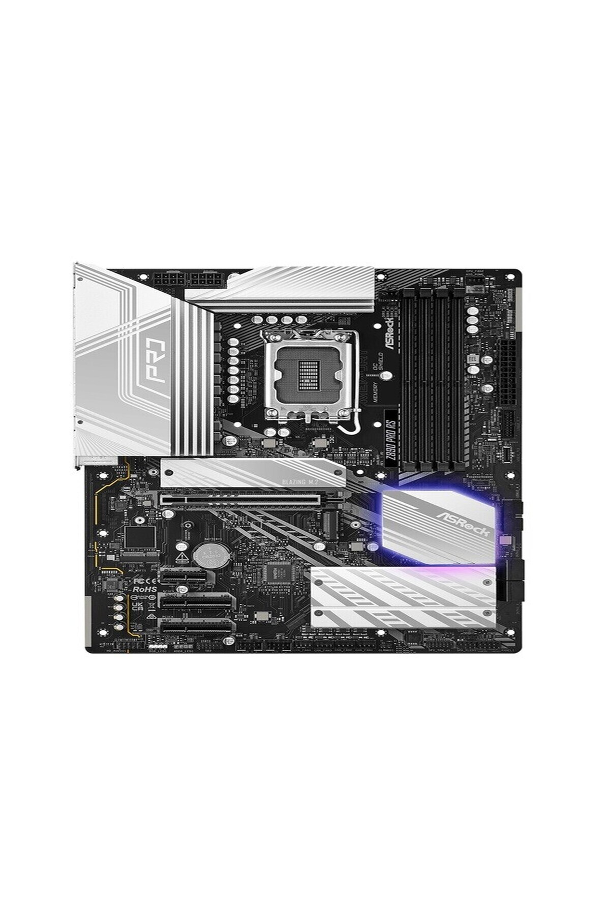 Resim ASROCK Z890 Pro RS LGA1851 DDR5 9066 MHz+(OC) ATX Gaming (Oyuncu) Anakart 
