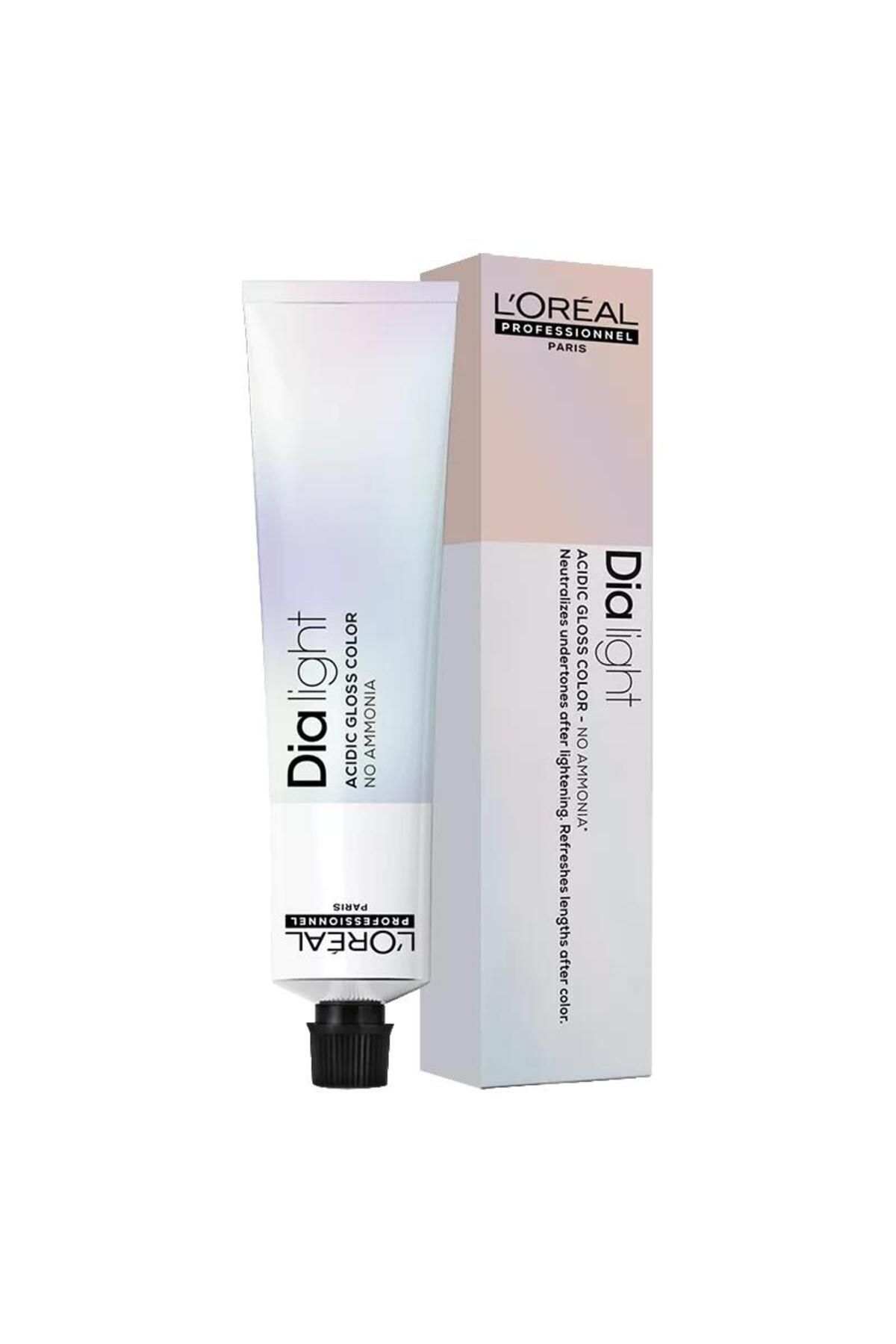 رنگ مو دیا لایت بدون آمونیاک 50 میلی لیتر 6.8 موکای قهوه ای تیره L'oreal Professionnel
