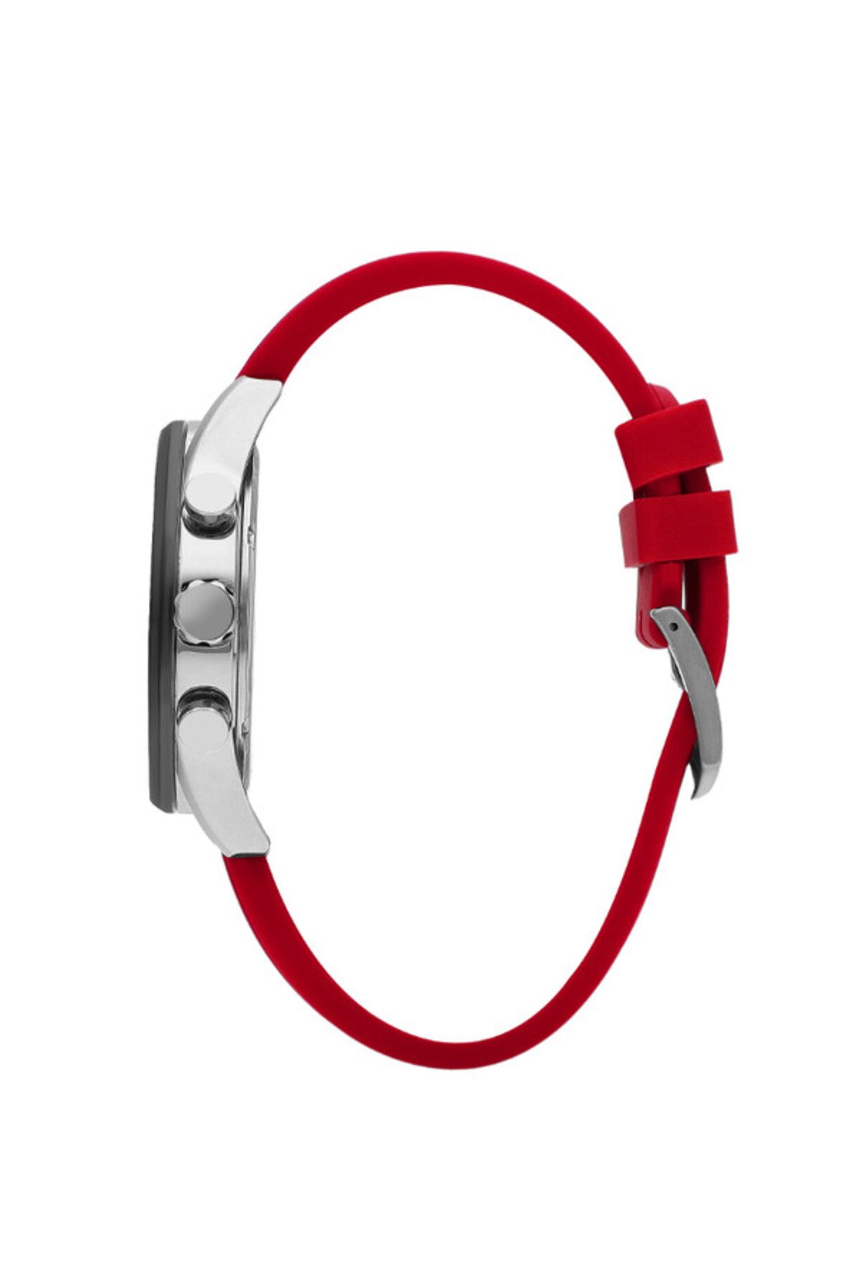 Lee Cooper-LC07987.388 Men Multi Function Display Watch & Silicone Strap Red 2