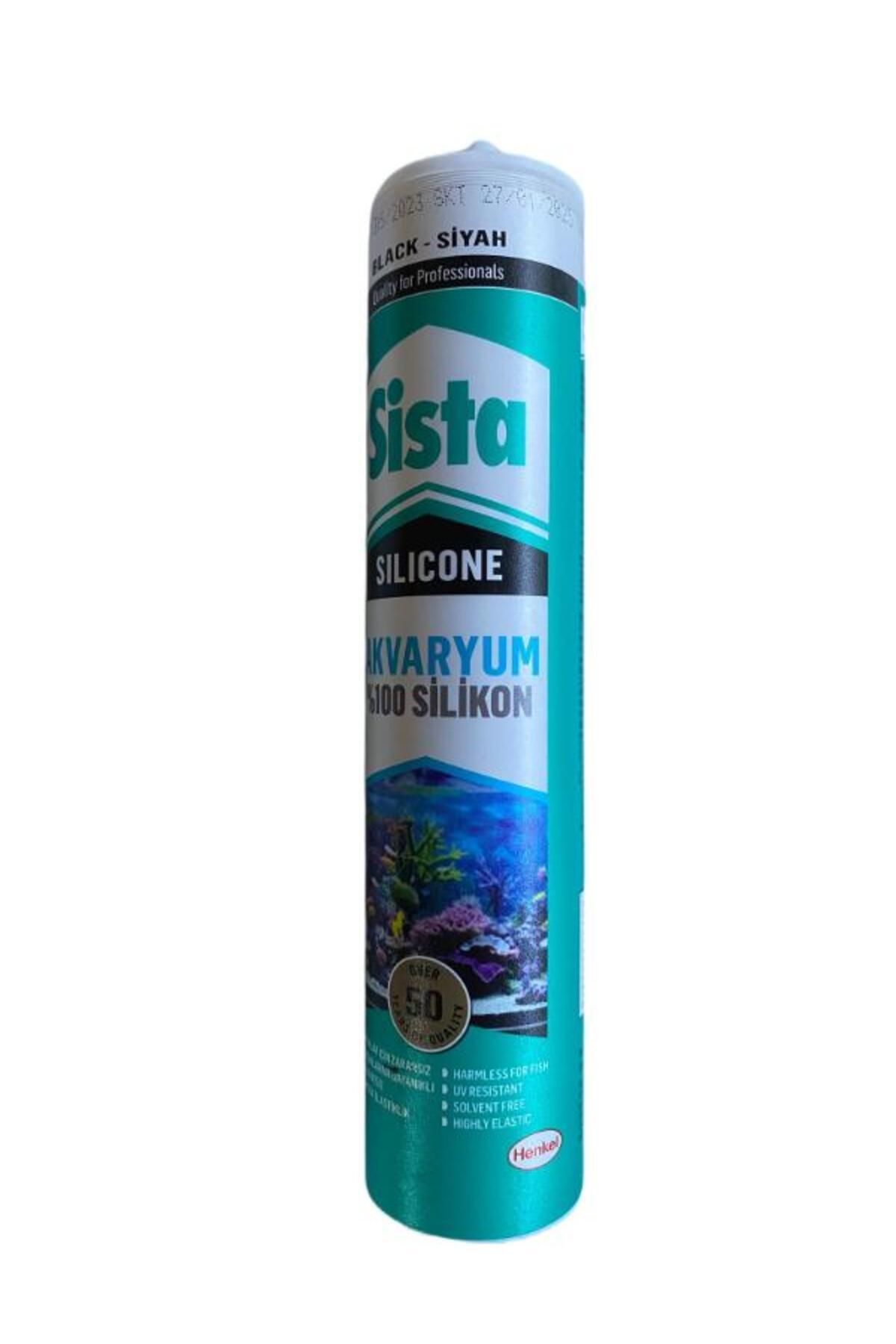 Mikasso Akvaryum Silikonu Siyah Renk 310 ml