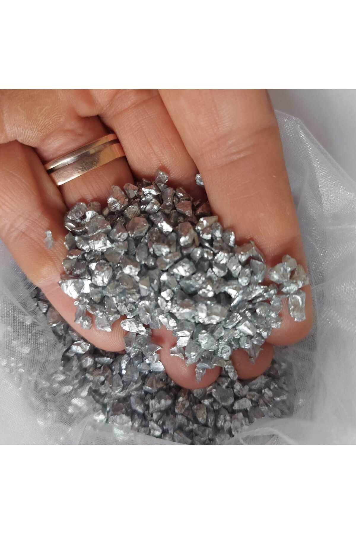Mikasso Gümüş Cam Epoksi Kırıkları El Kesmeyen Camdan Kırık Epoksiden Kırıklar 650GR