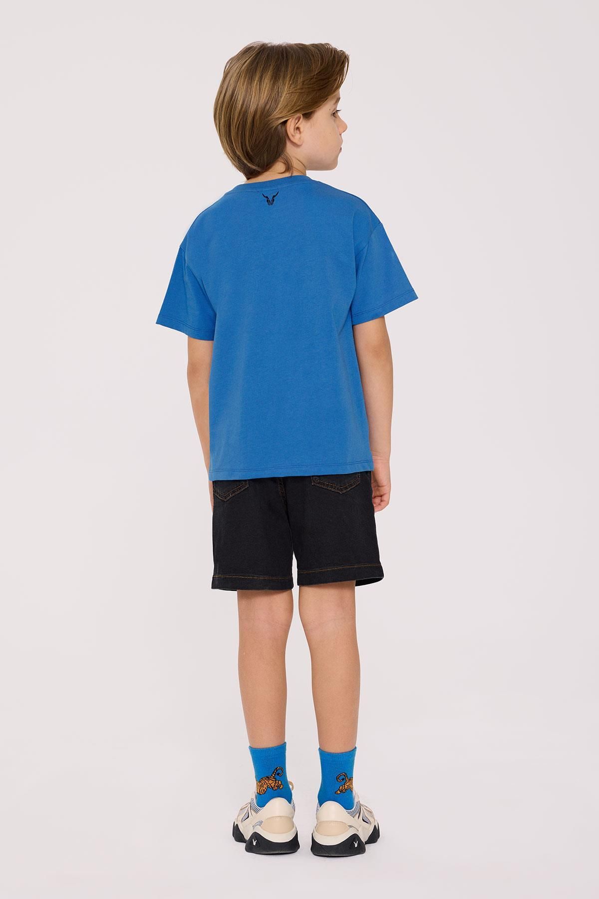 Nebbati-Bg Store Boy's Blue Tshirt 4