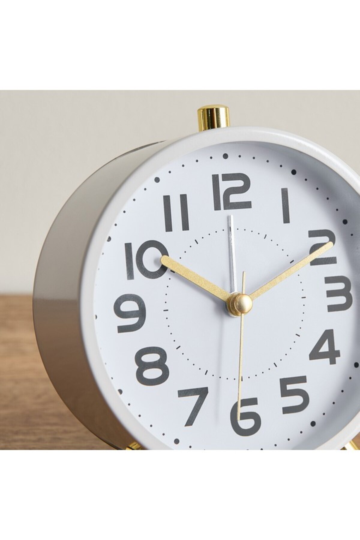 Home Box-Emir Metal Table Alarm Clock with Night Light 11x5.5x12 cm 4