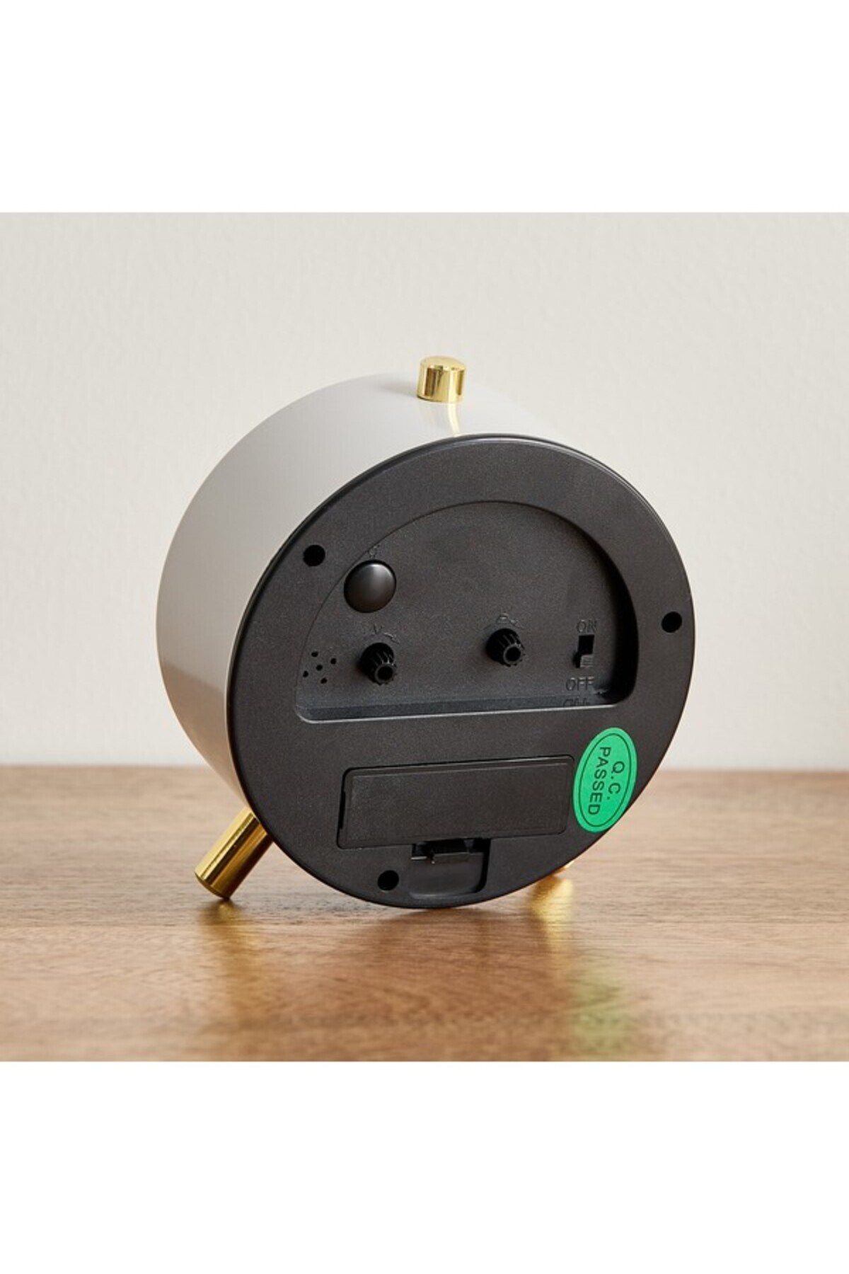 Home Box-Emir Metal Table Alarm Clock with Night Light 11x5.5x12 cm 3